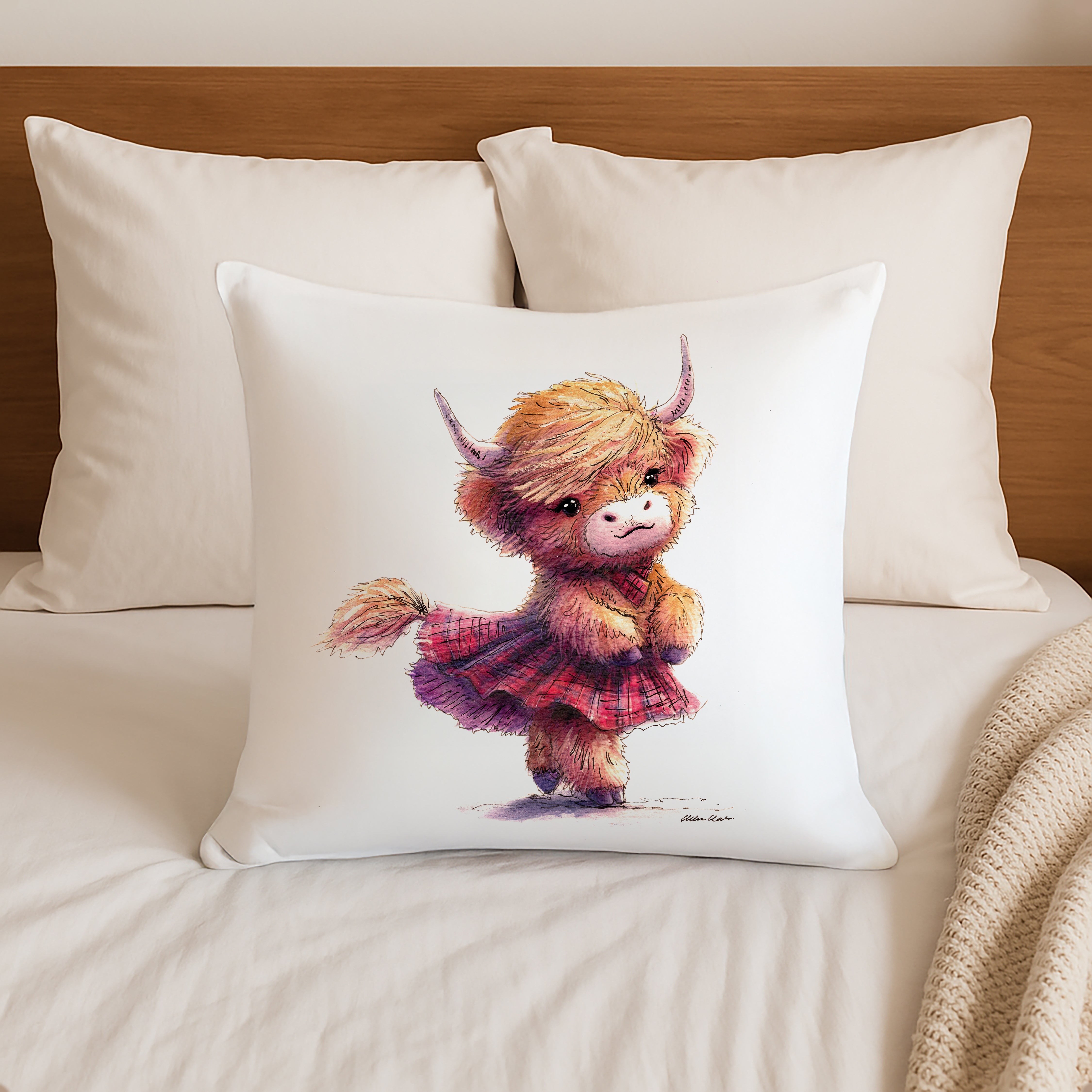 Tartan Twirl Cushion