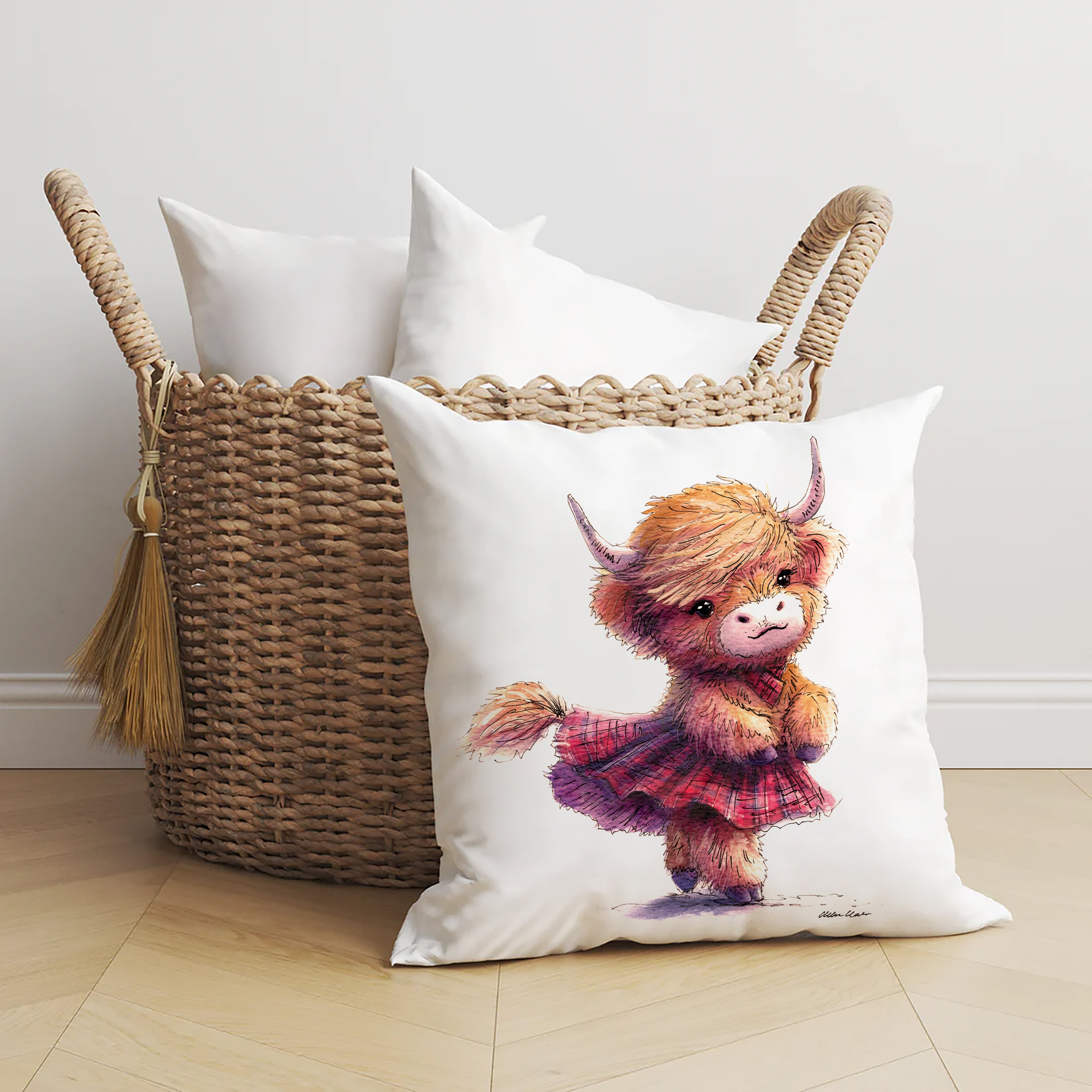 Tartan Twirl Cushion