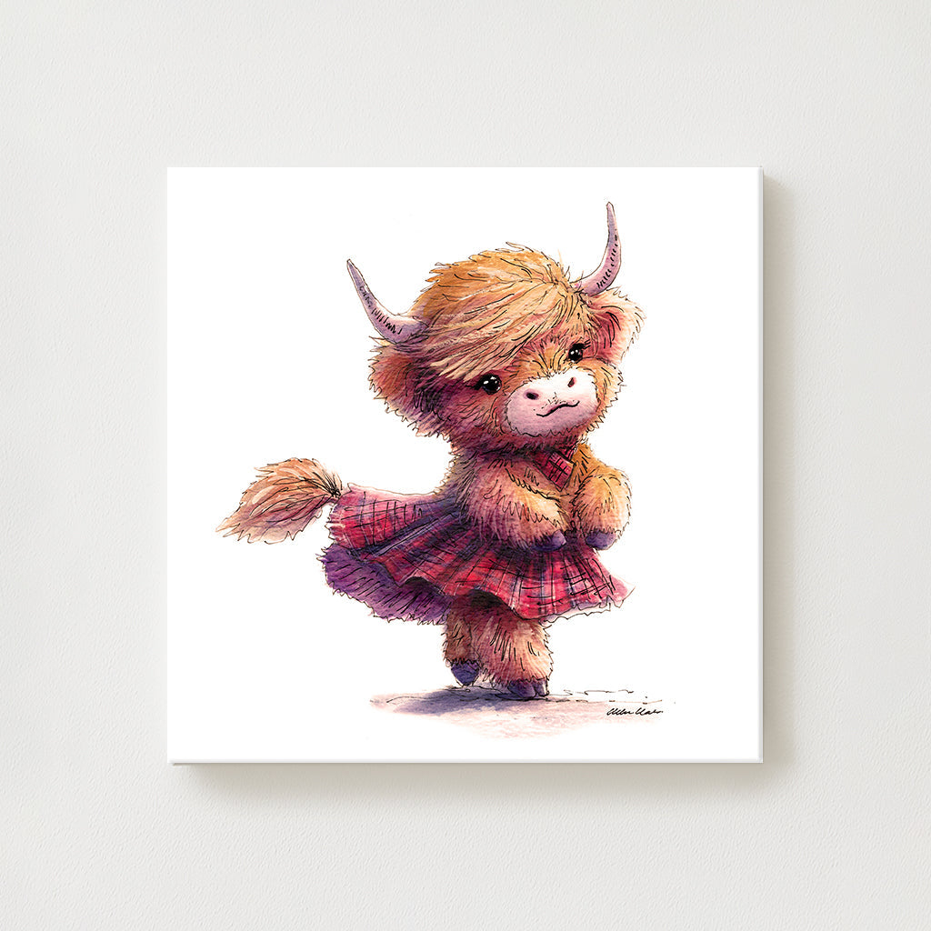 Tartan Twirl Canvas