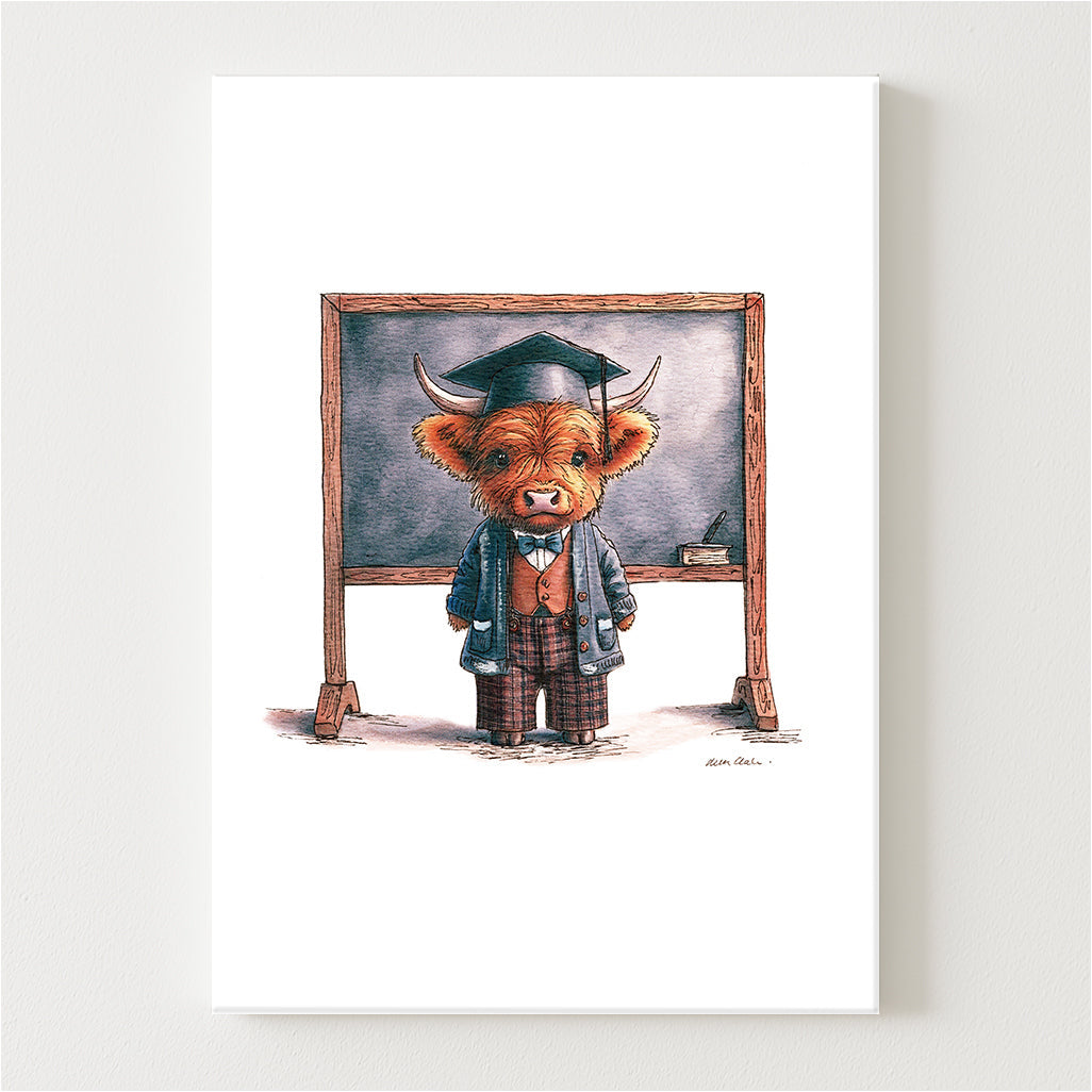 Teacher Moo Canvas