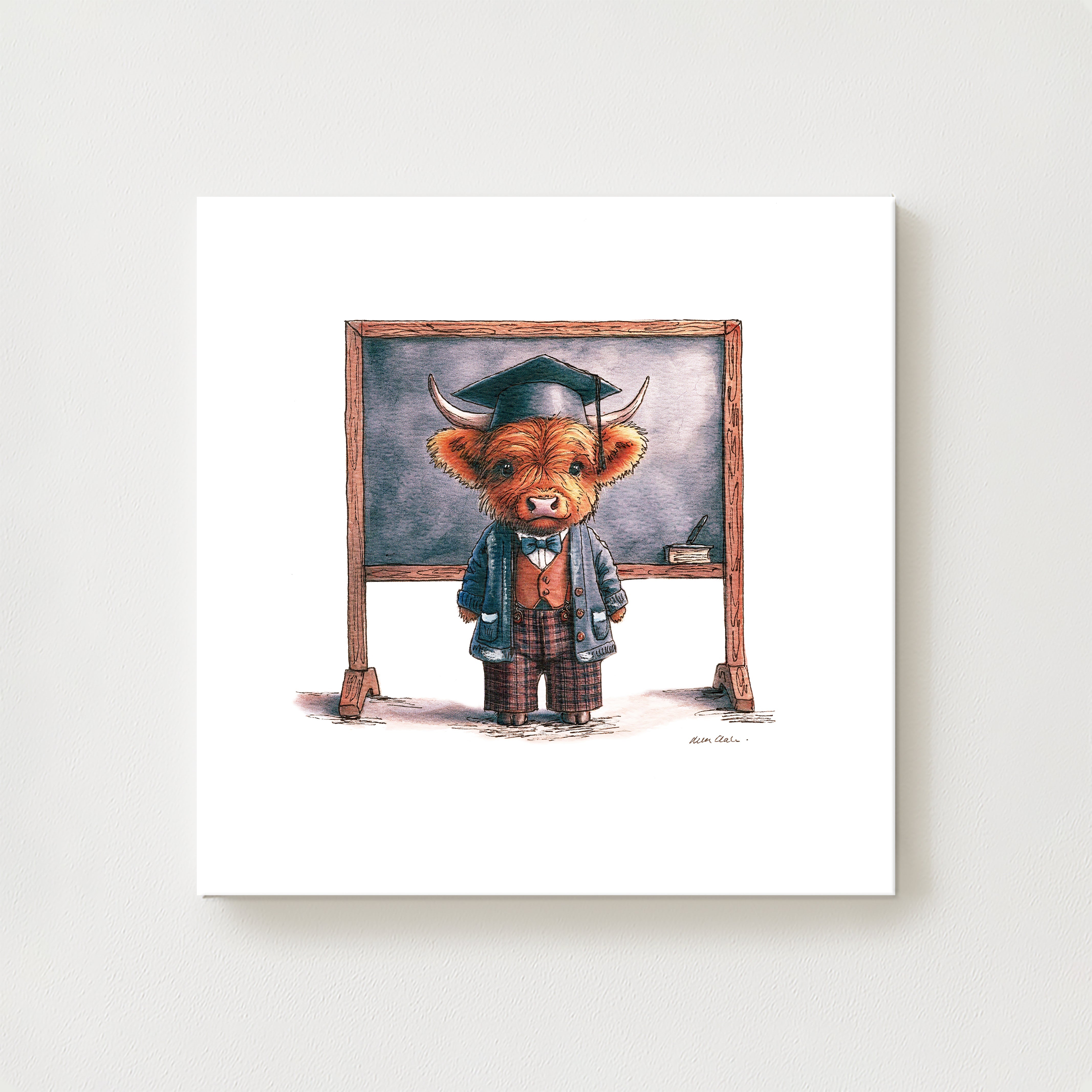 Teacher Moo Canvas