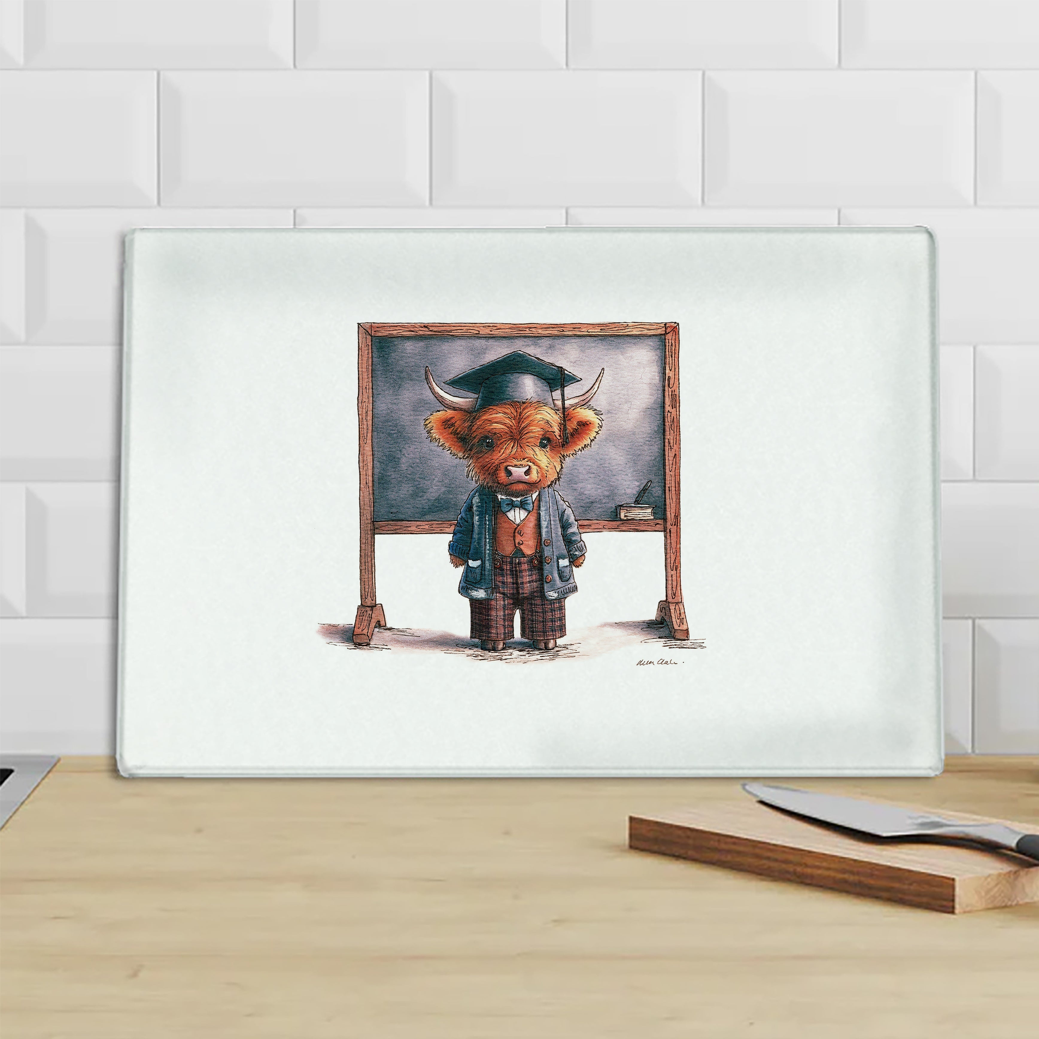 Teacher Moo Chopping Board