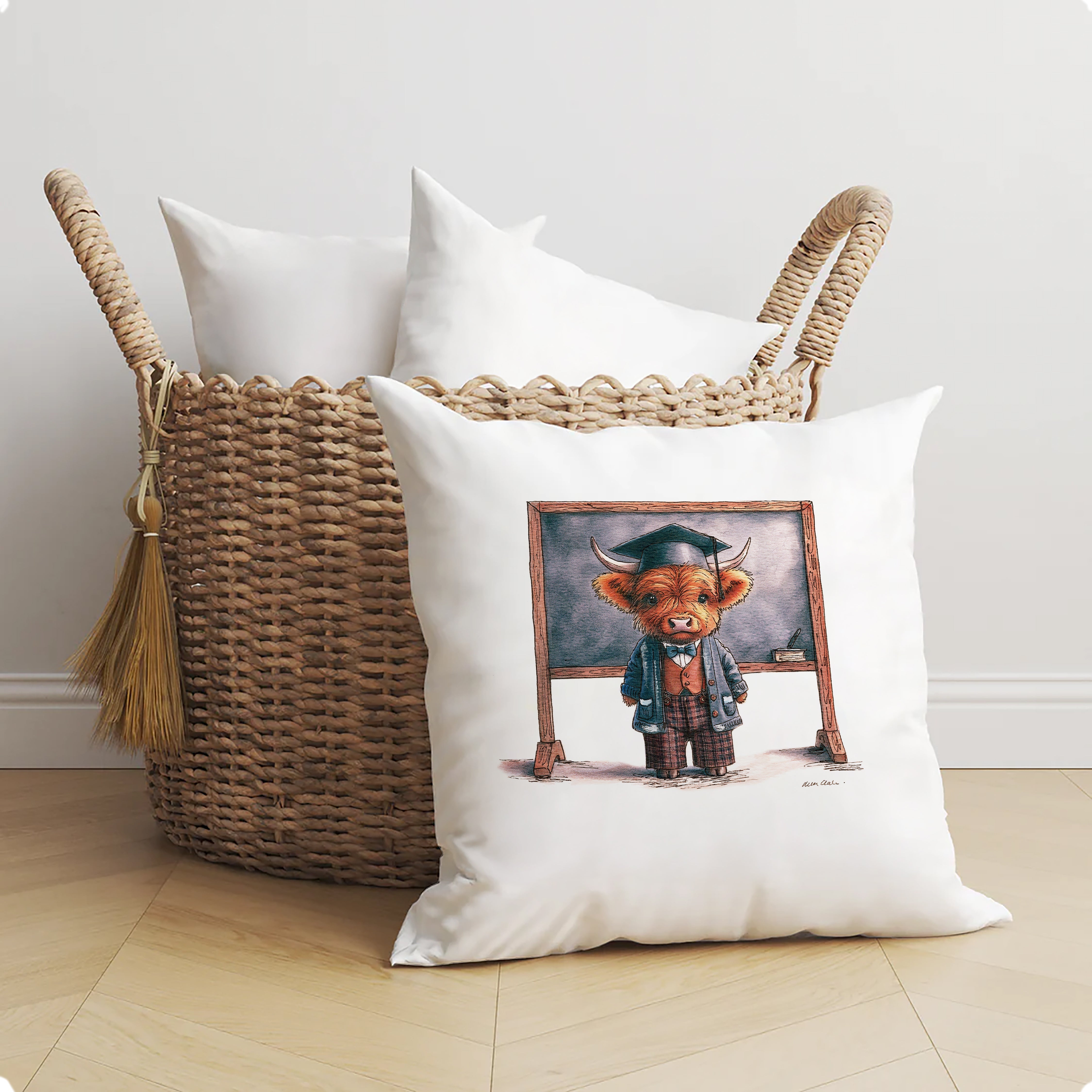 Teacher Moo Cushion