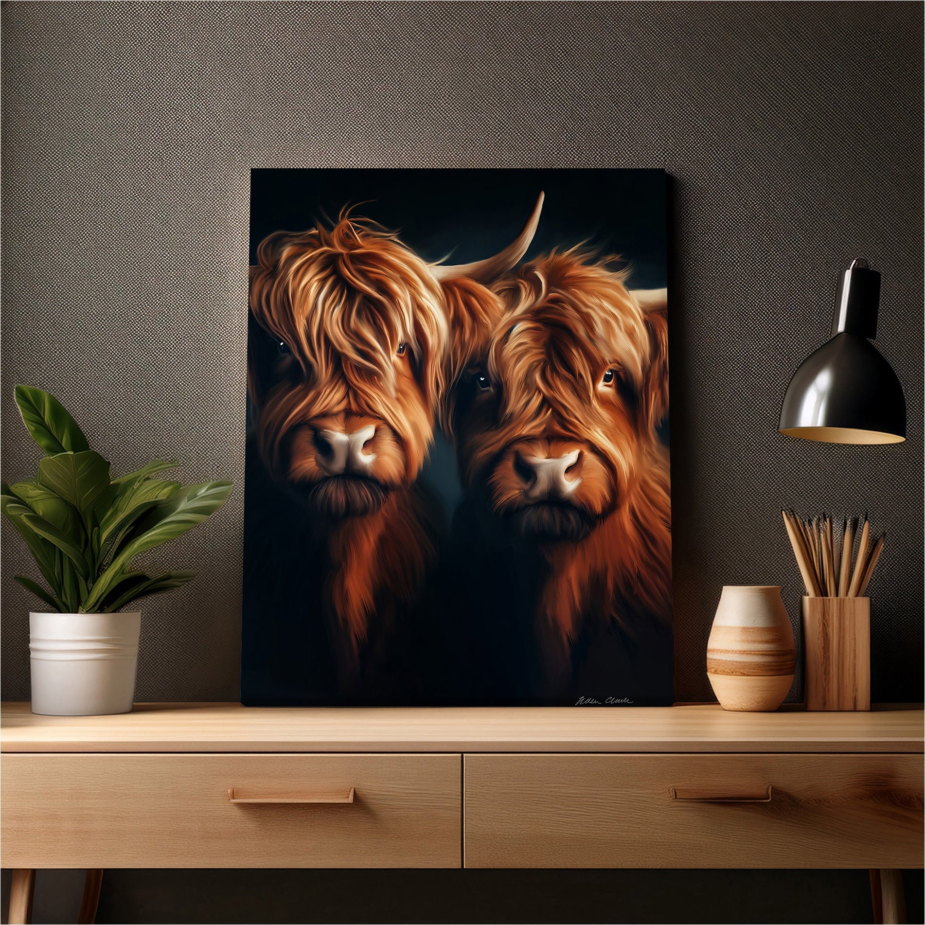 The Highlanders Canvas
