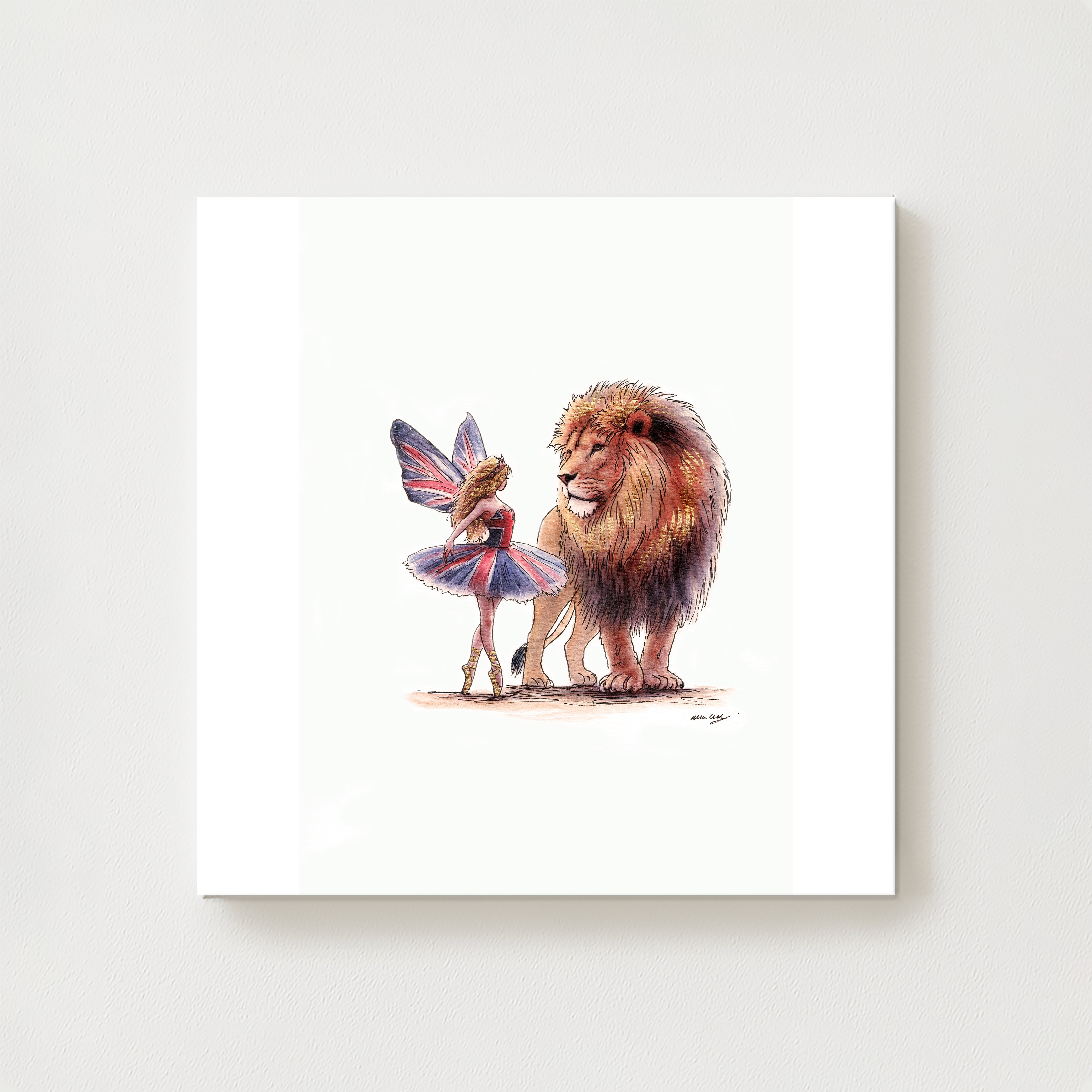 The Lionheart's Guardian Canvas