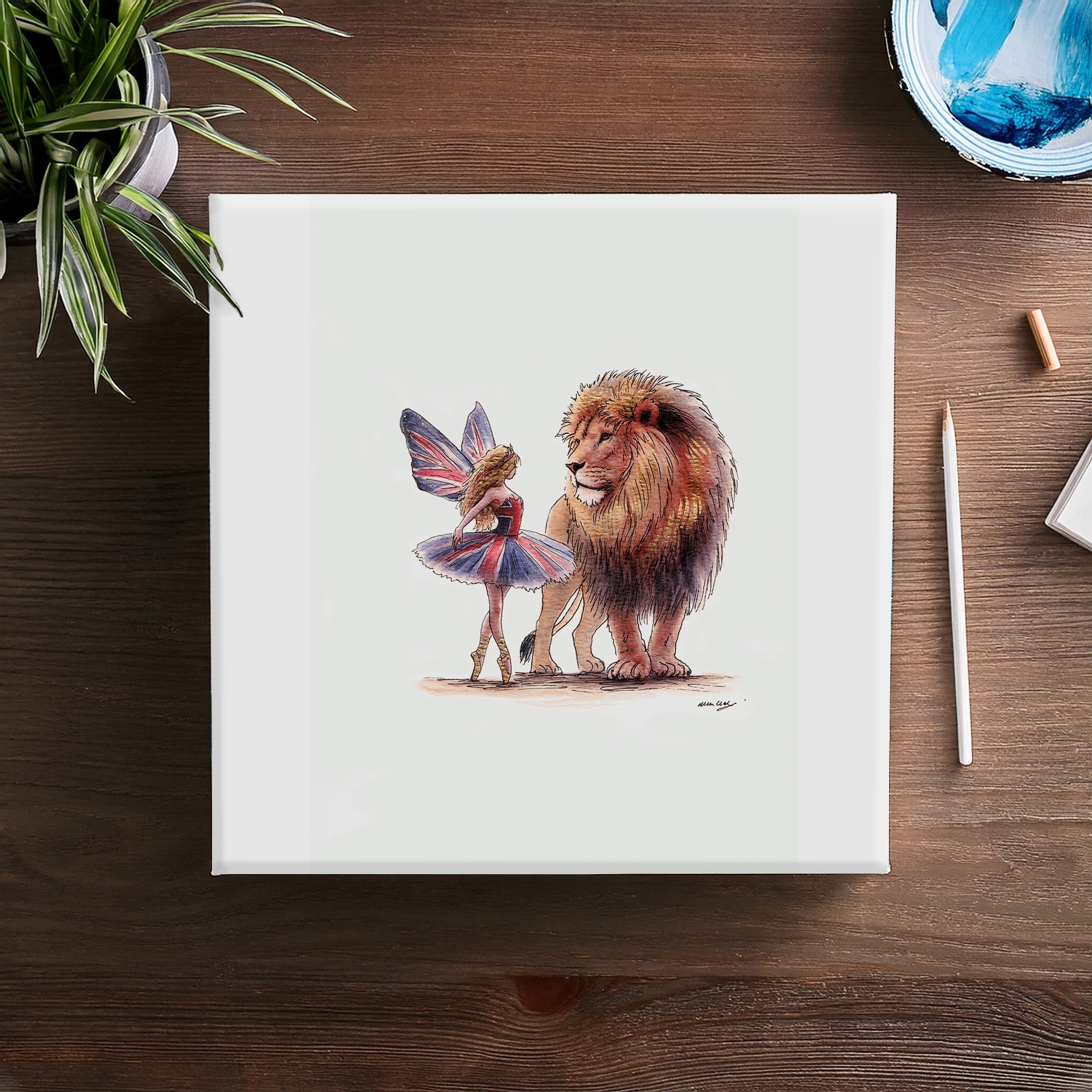 The Lionheart's Guardian Canvas