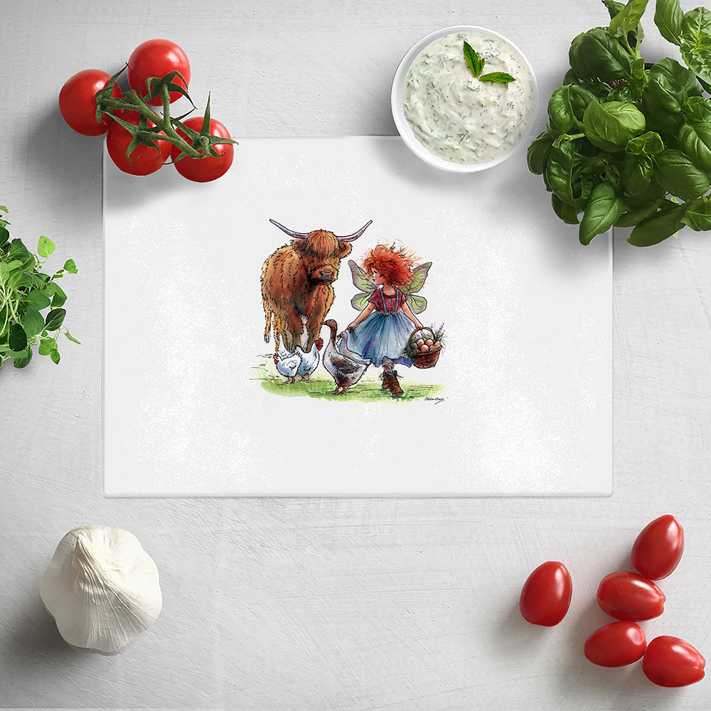 The Little Egg Gatherer Chopping Board