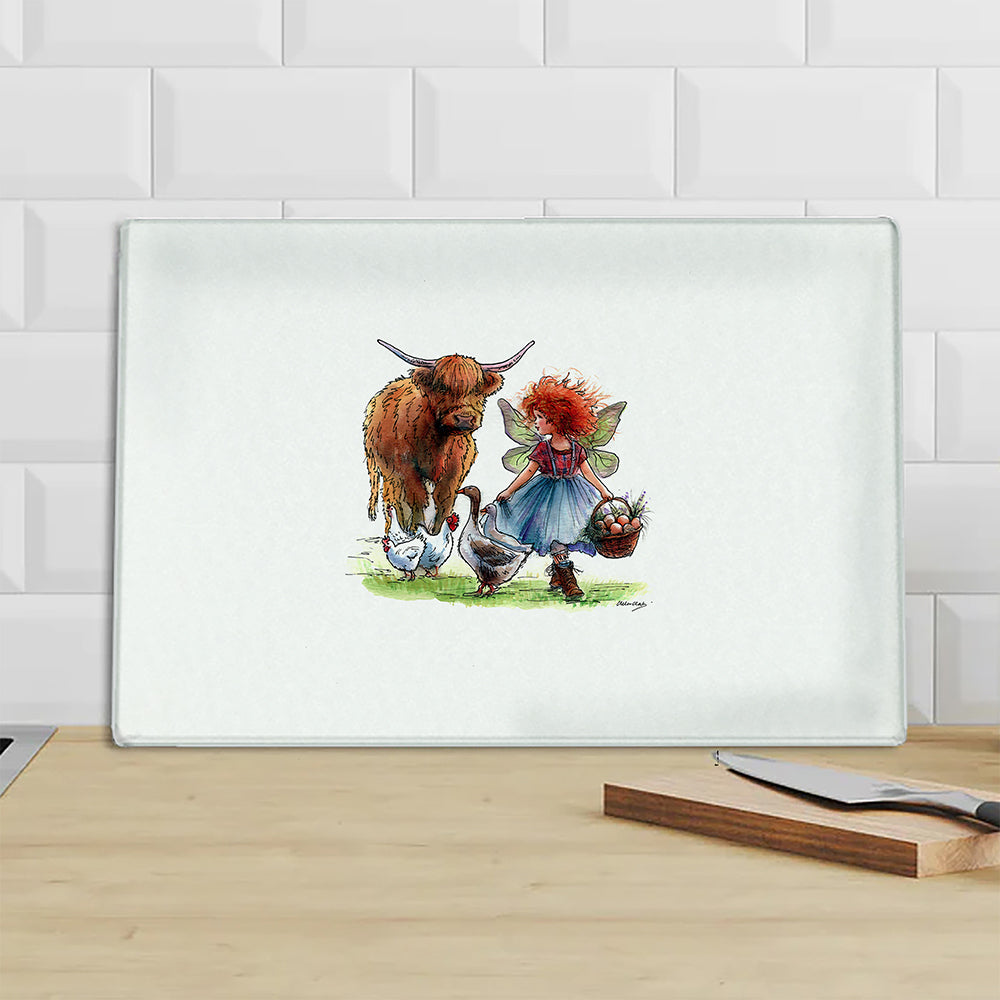 The Little Egg Gatherer Chopping Board