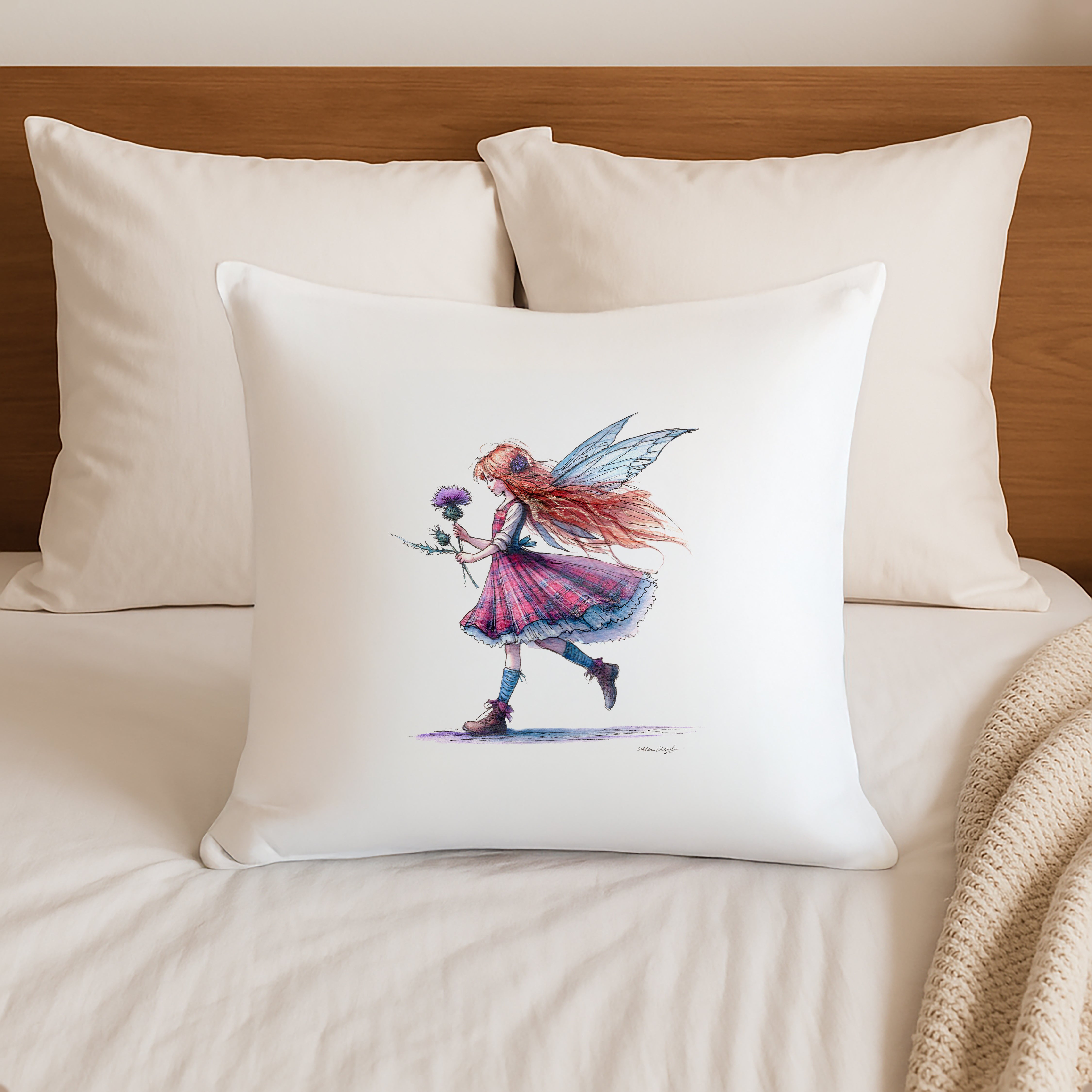 Thistle Kissed Magic Cushion