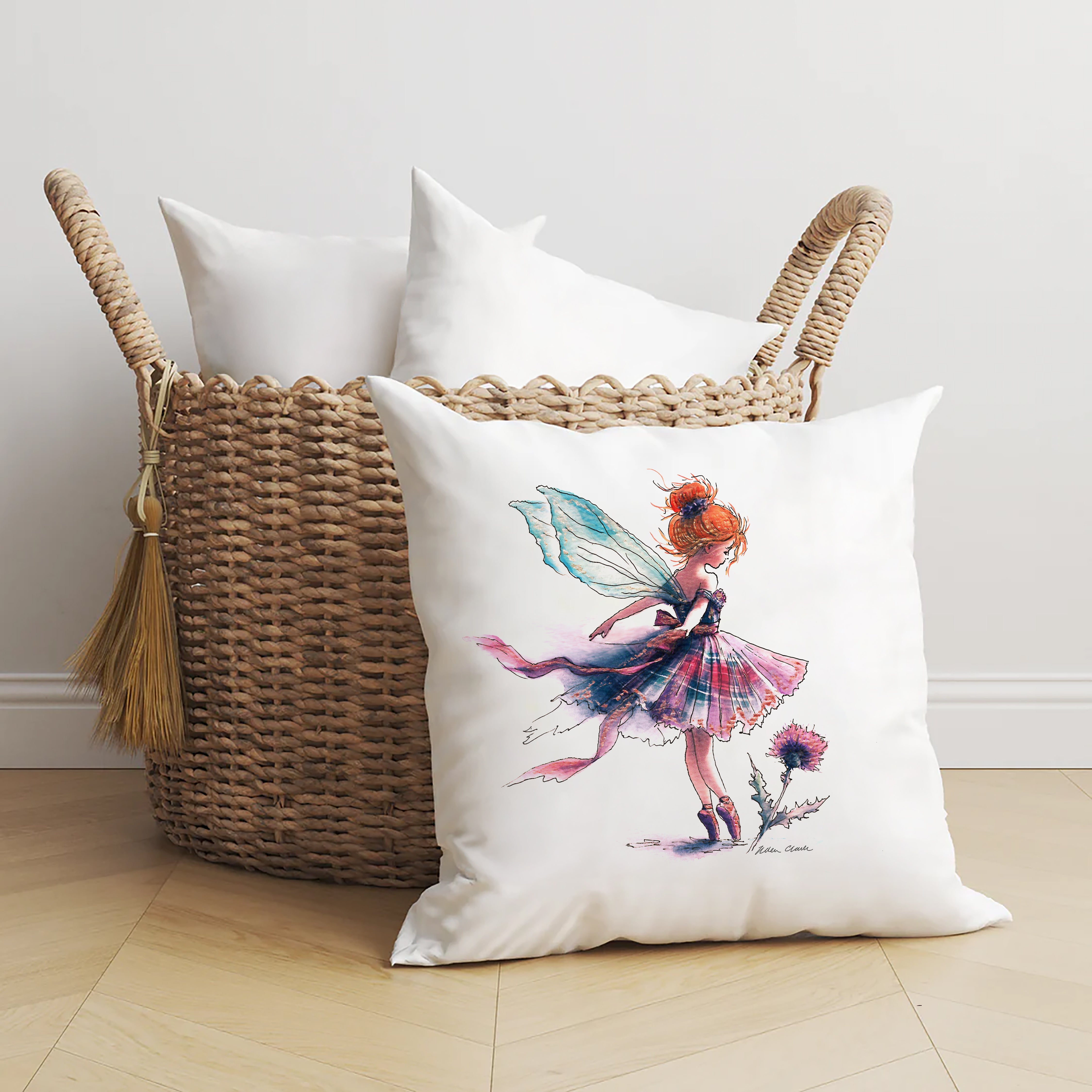 Thistle Fairy Cushion
