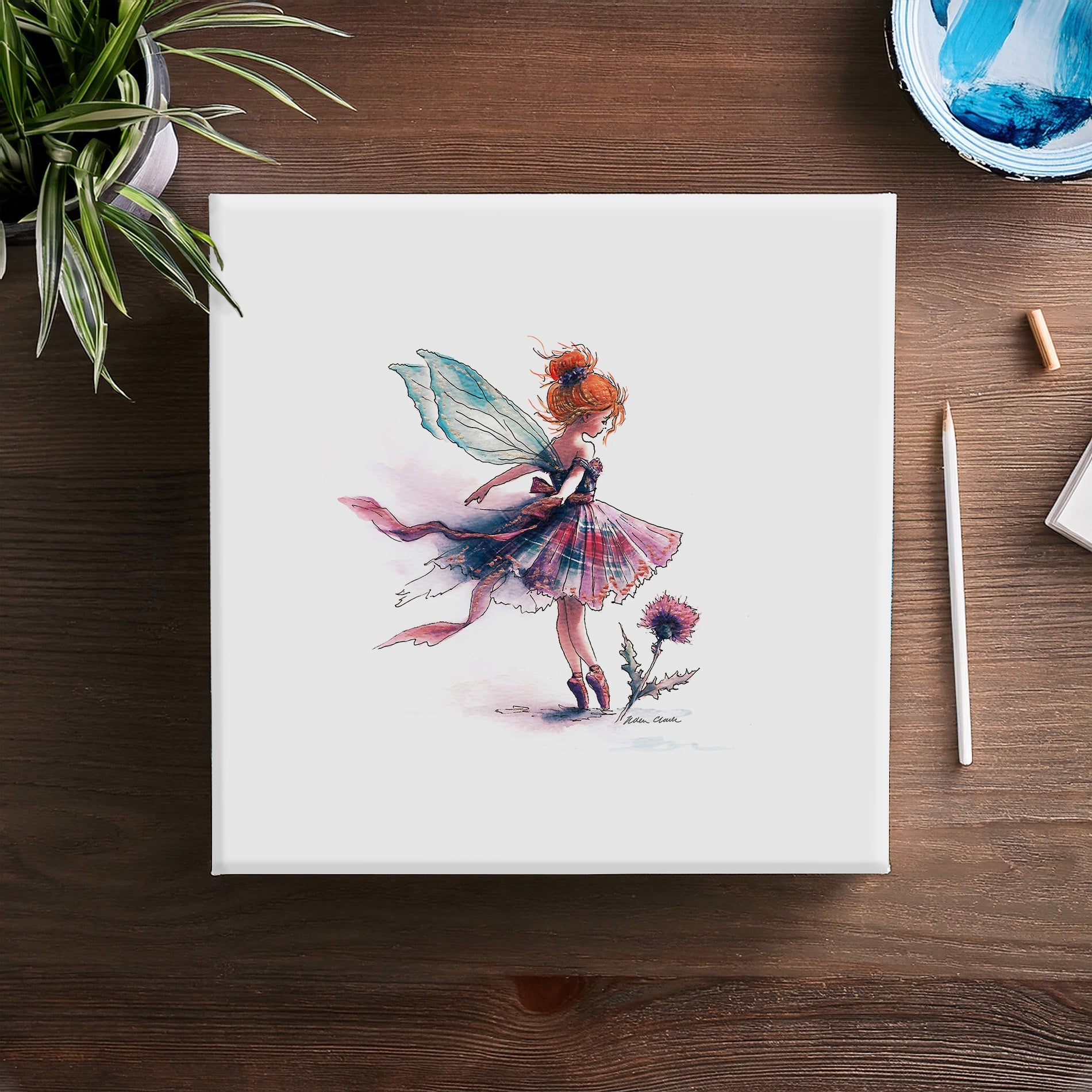 Thistle Fairy Canvas