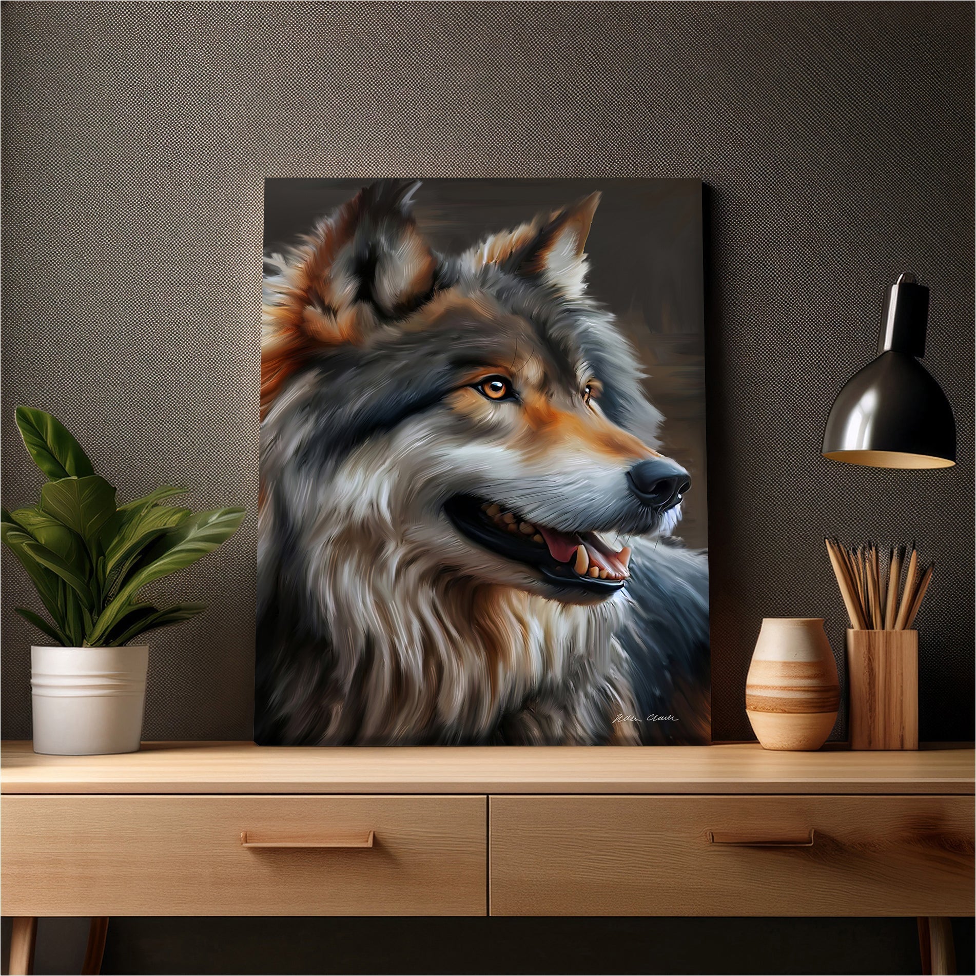 Timber Wolf Canvas
