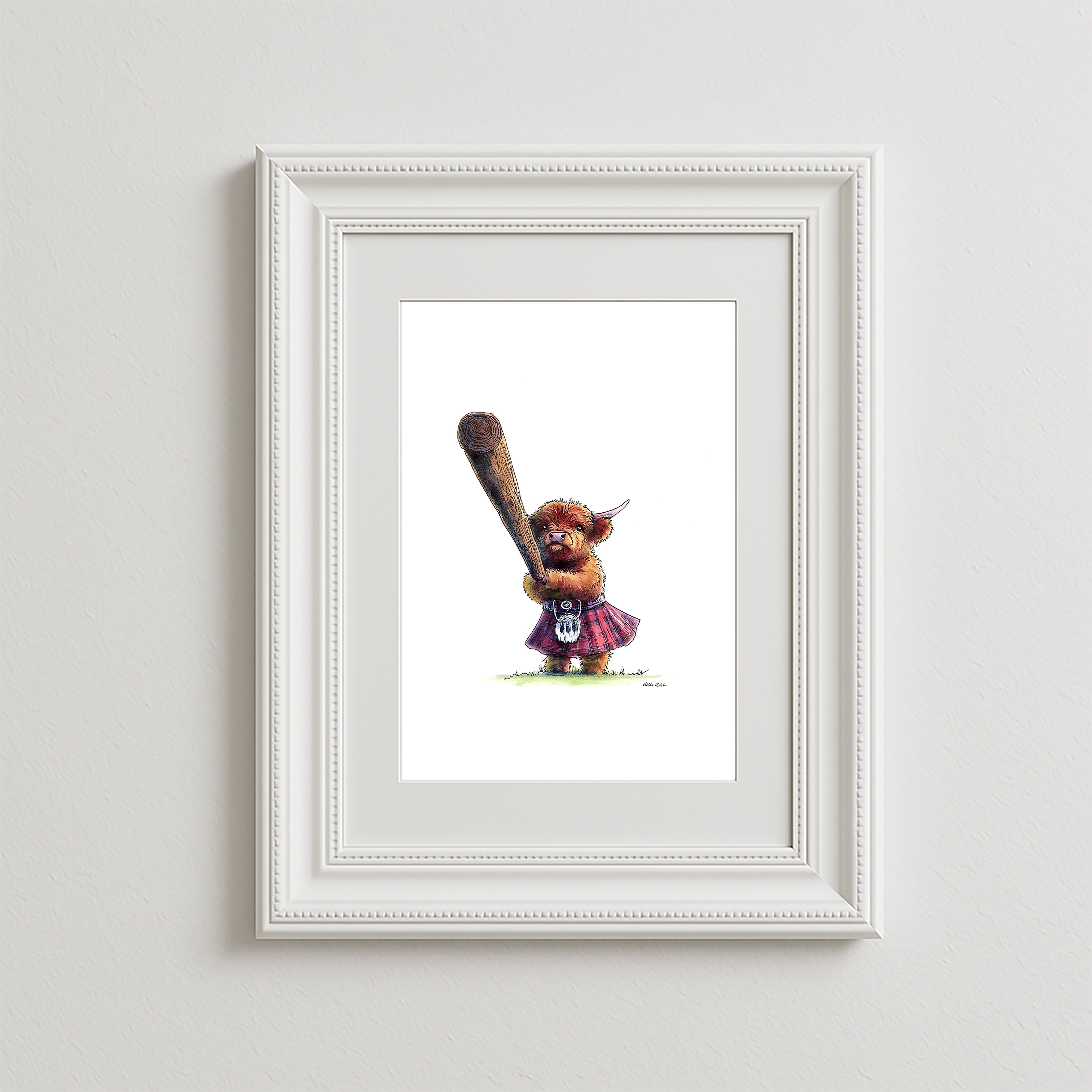 Toss The Caber Art Print