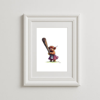 Toss The Caber Art Print