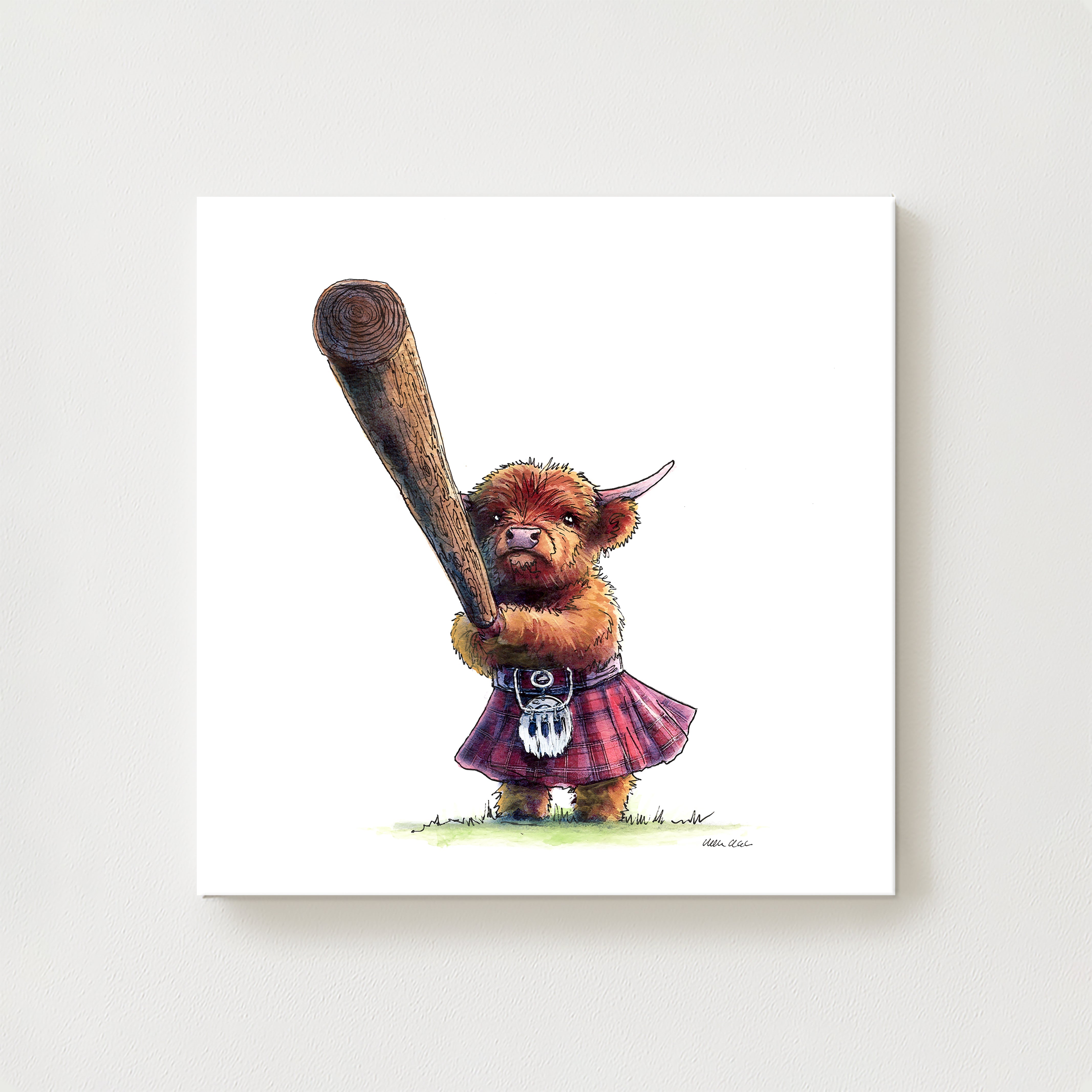 Toss The Caber Canvas
