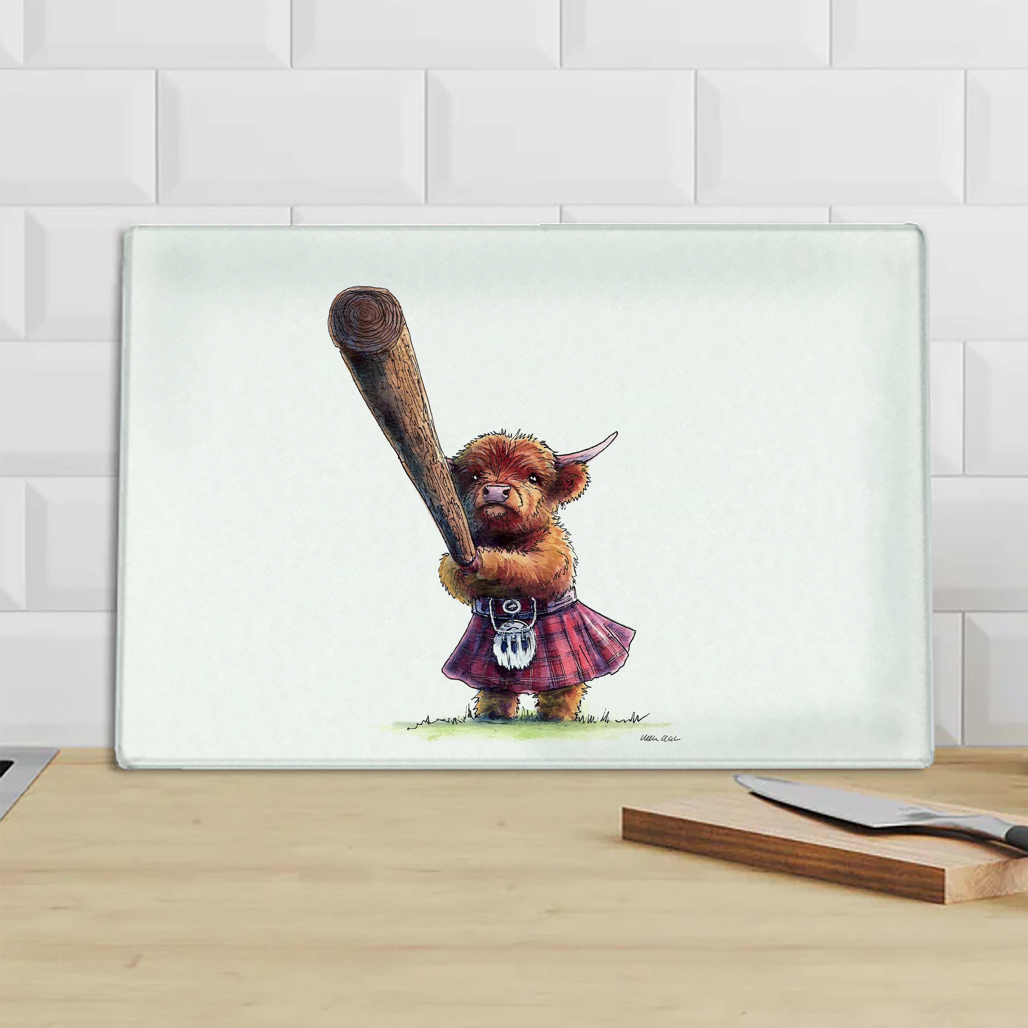 Toss The Caber Chopping Board
