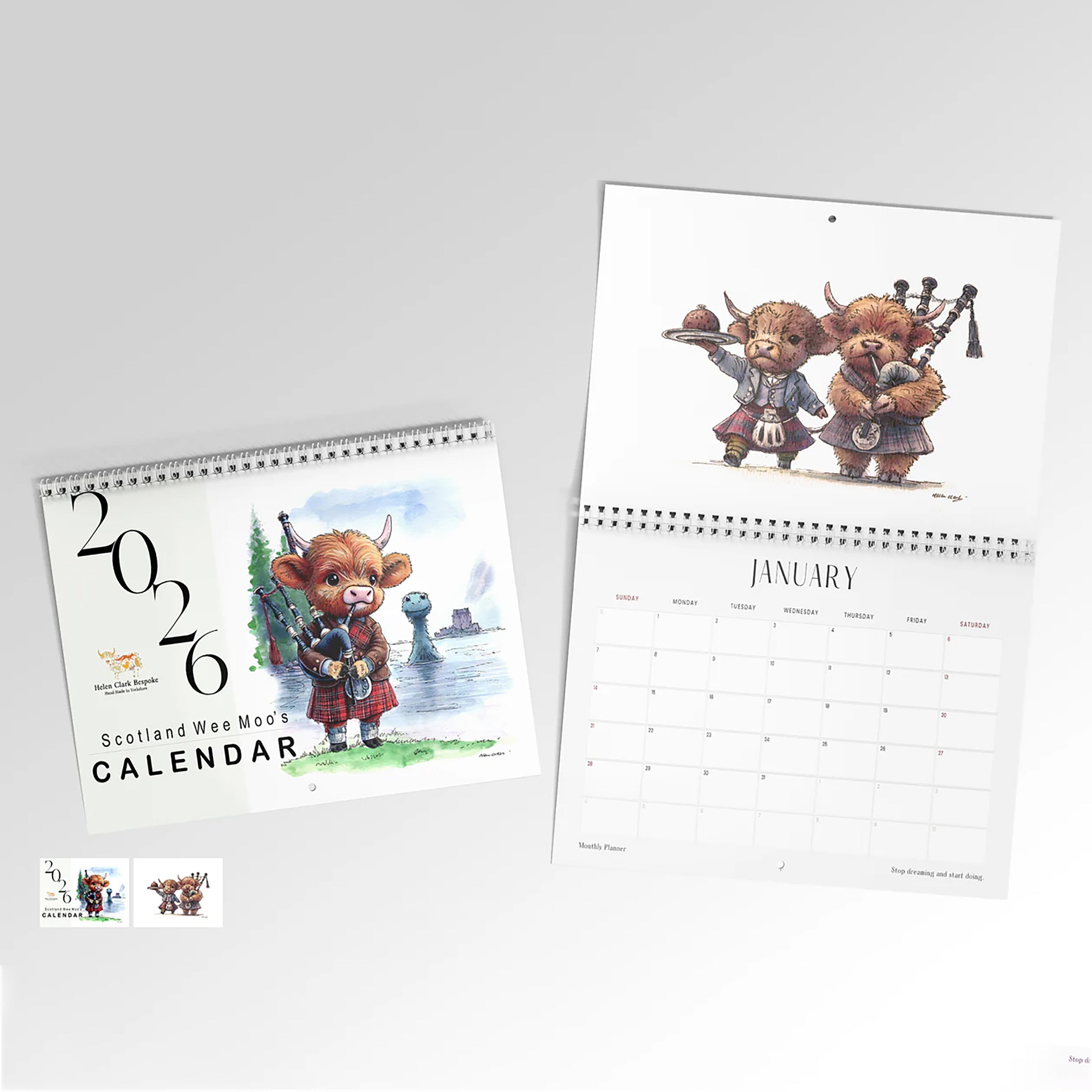 Wee Scottish Moos 2026 Calendar