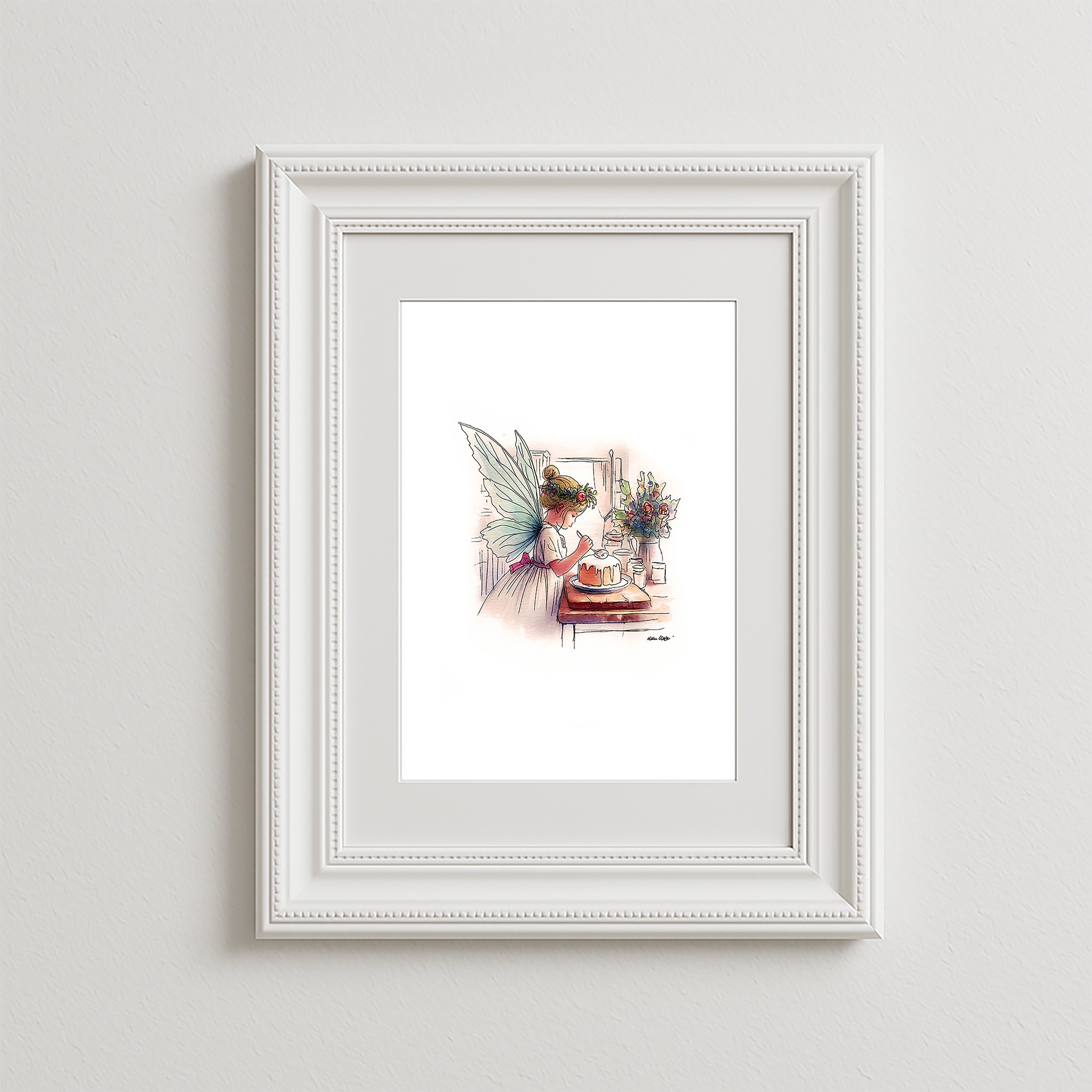 Wee Cake Crafter Art Print