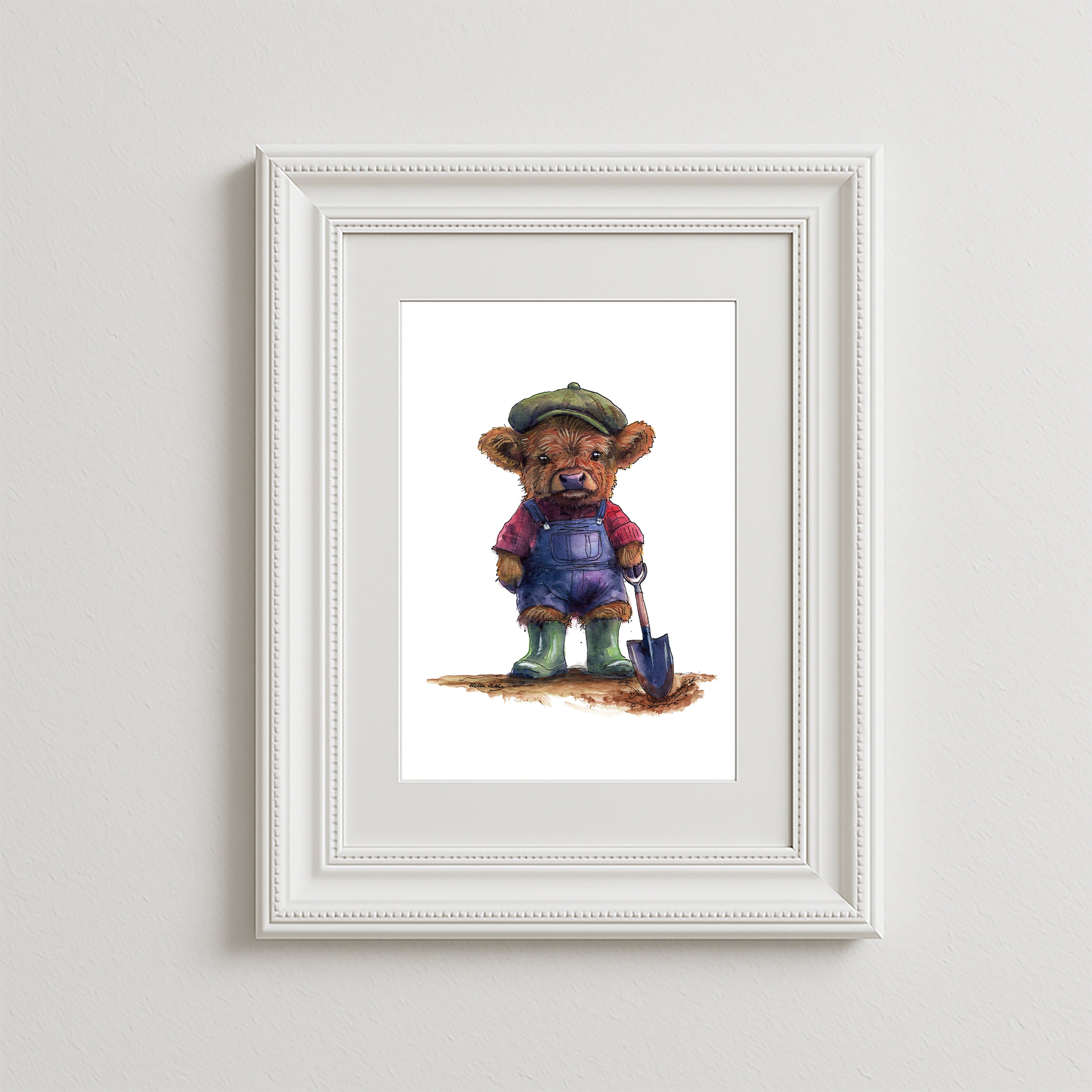 Wee Gardener Art Print