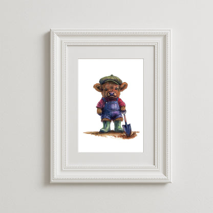 Wee Gardener Art Print
