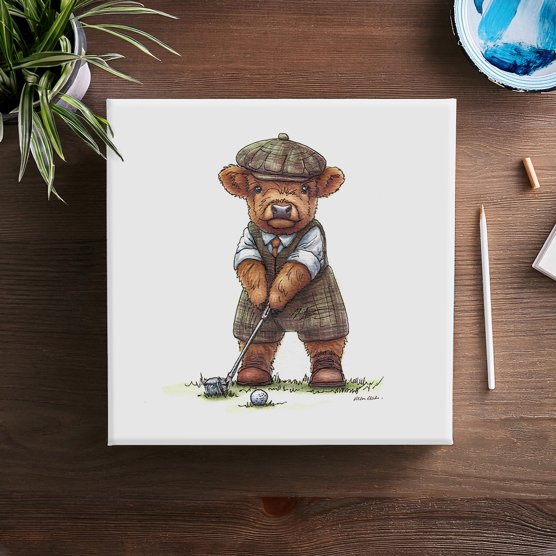 Wee Golfer Canvas