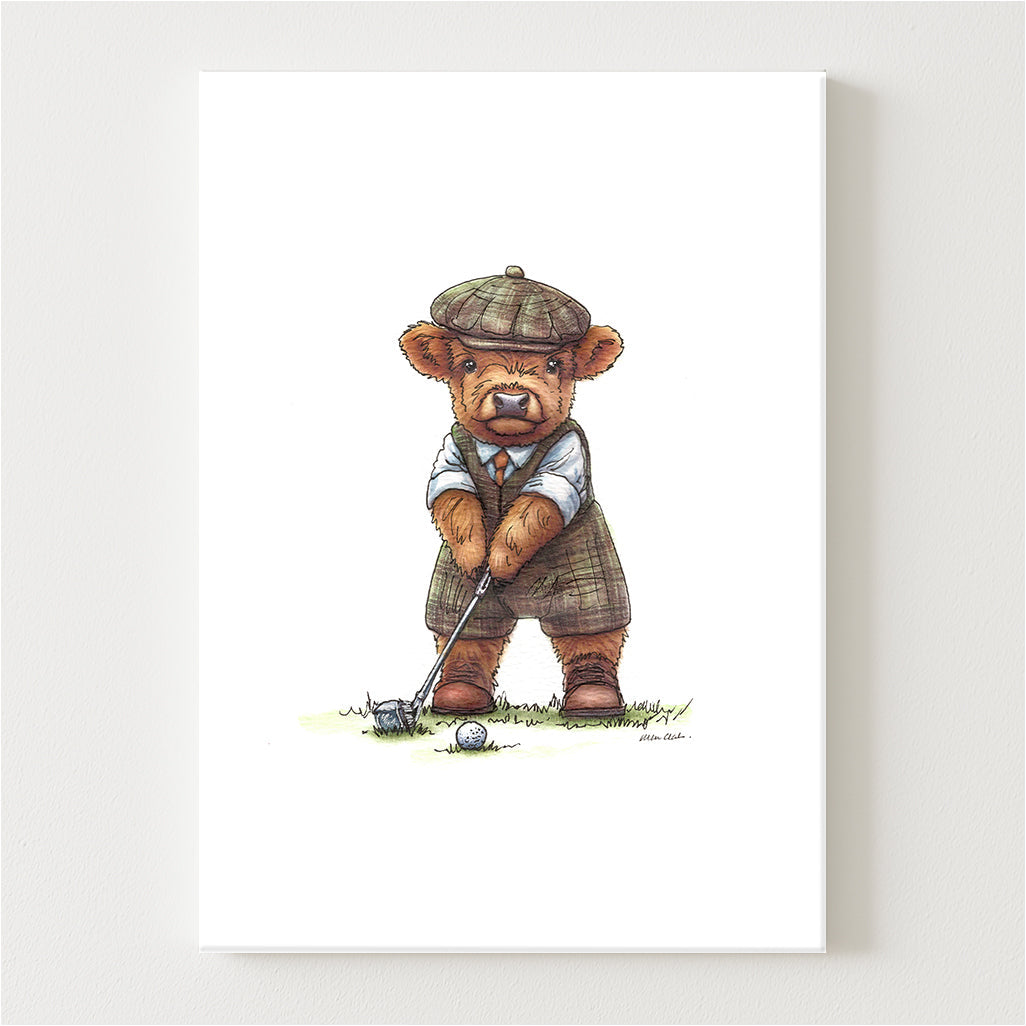 Wee Golfer Canvas