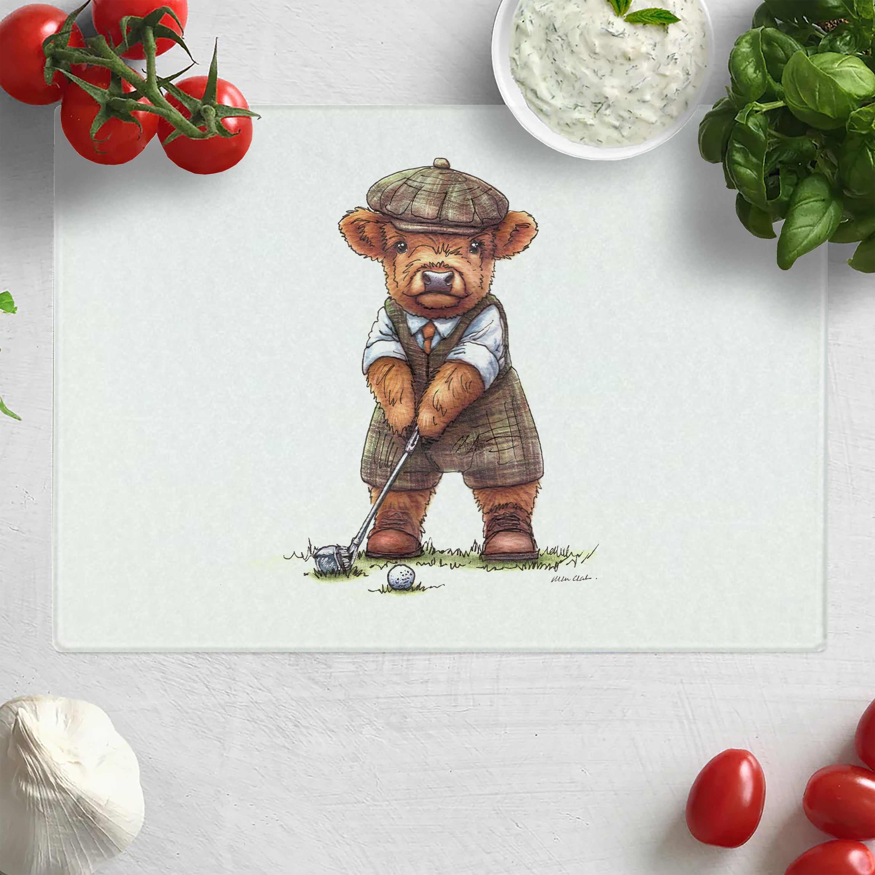 Wee Golfer Chopping Board