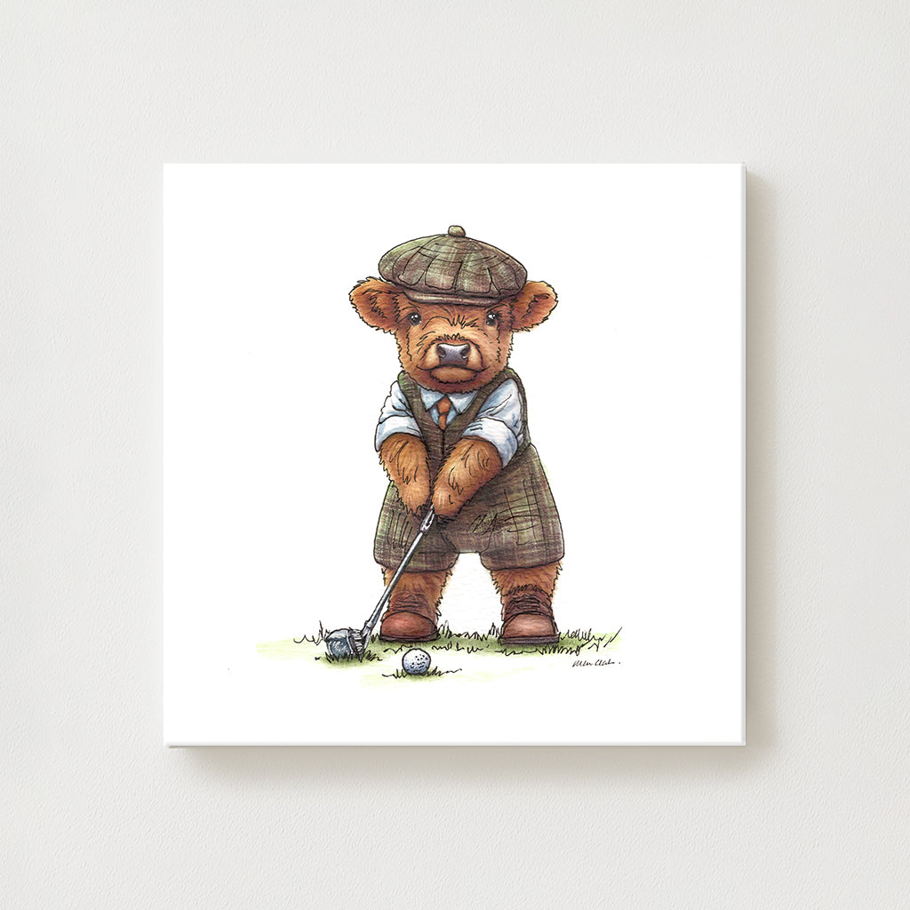 Wee Golfer Canvas