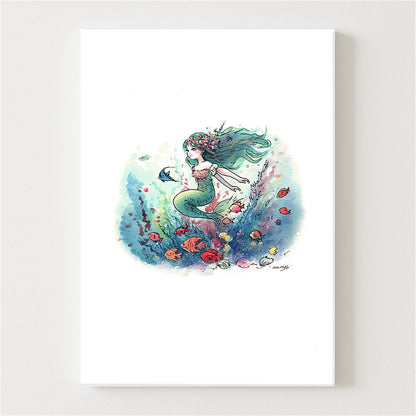Wee Mermaid Canvas