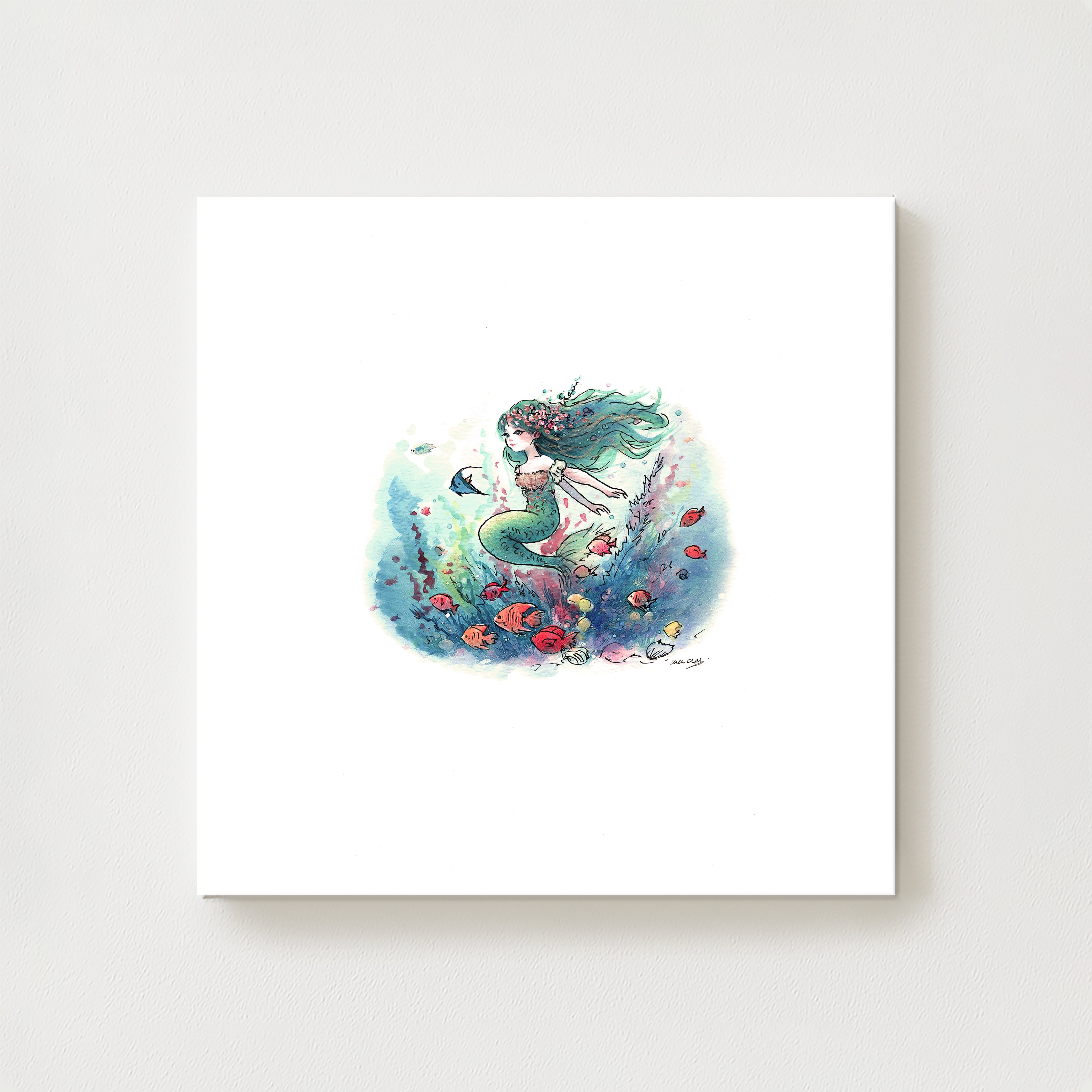 Wee Mermaid Canvas
