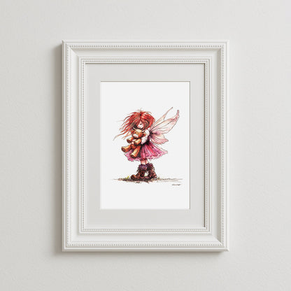 Wee Miss Art Print