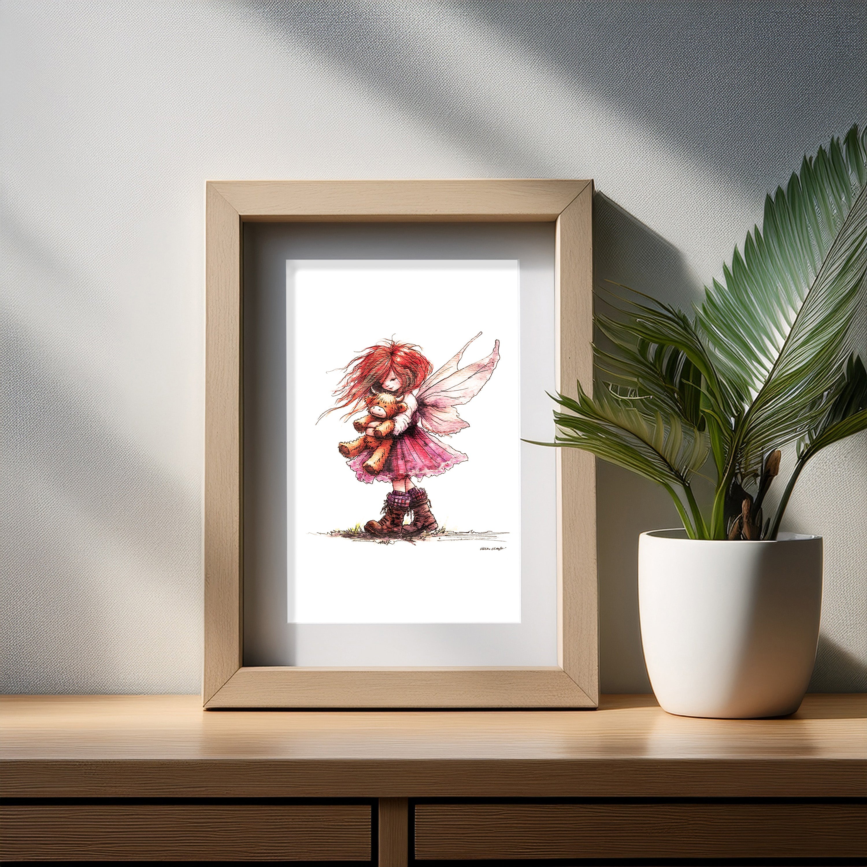Wee Miss Art Print