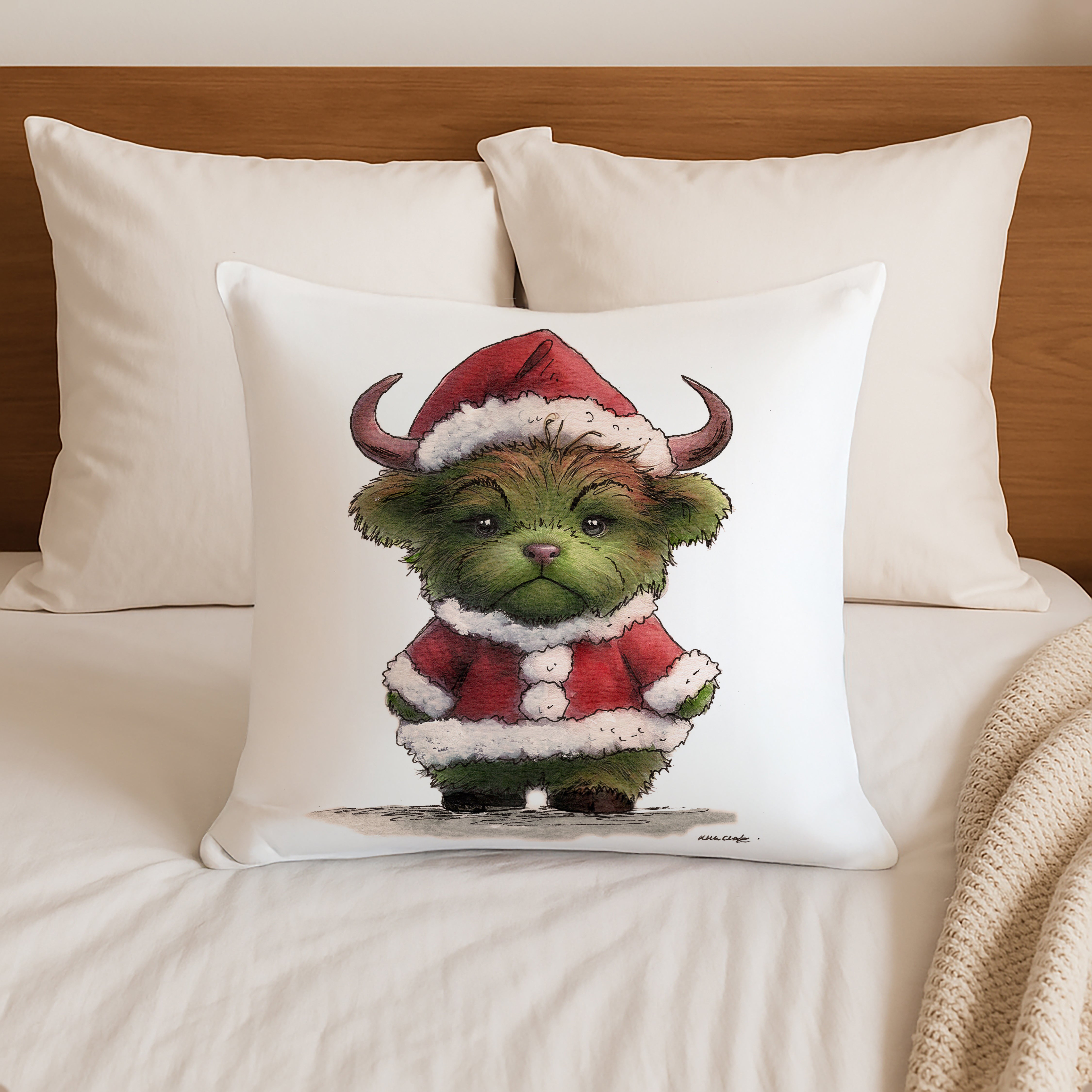 Wee Moo Grinch Cushion