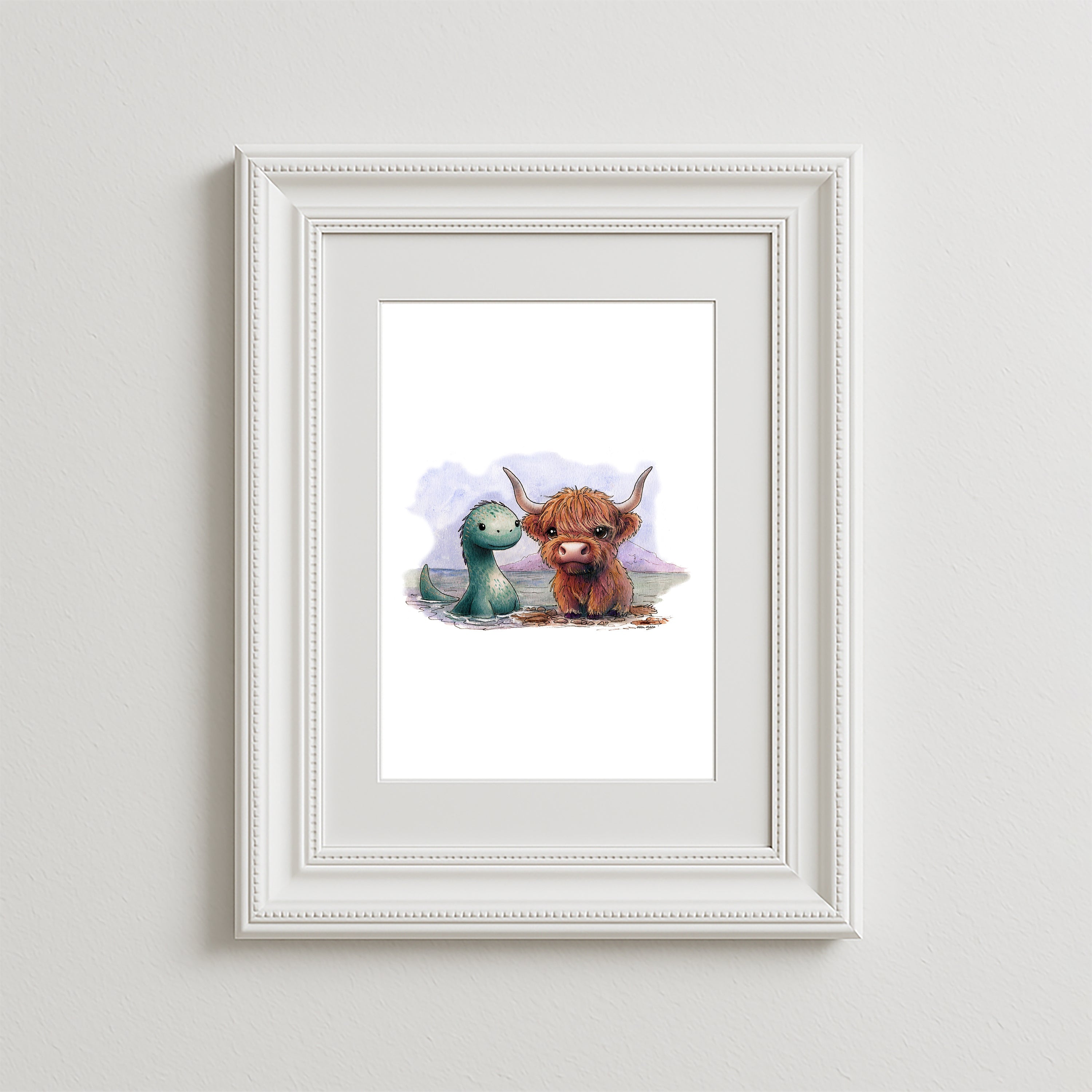 Wee Nessie Art Print