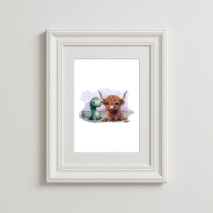 Wee Nessie Art Print