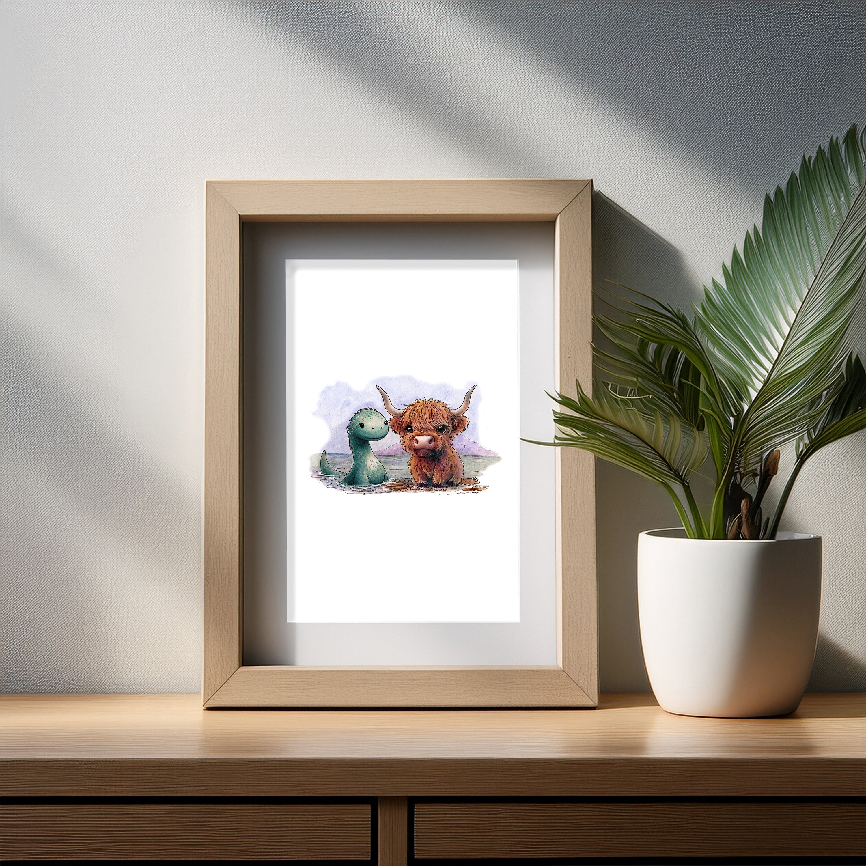 Wee Nessie Art Print