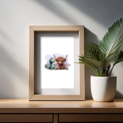 Wee Nessie Art Print