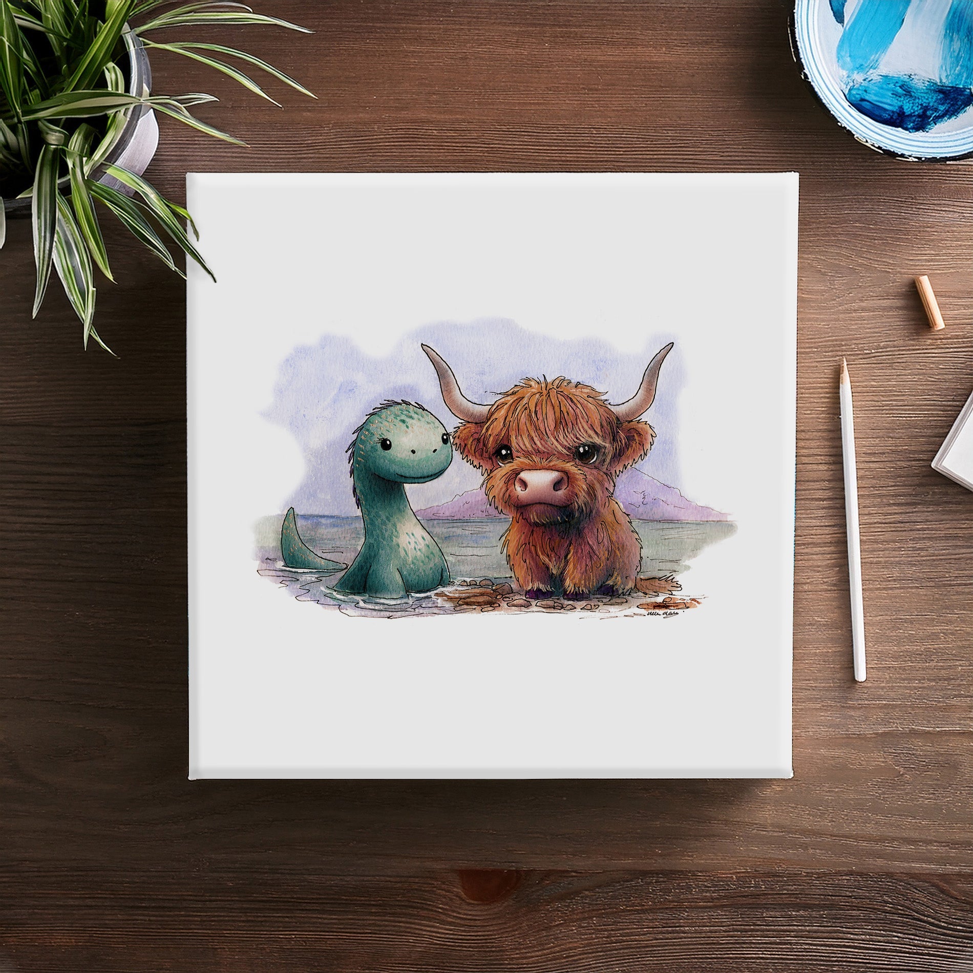 Wee Nessie Canvas