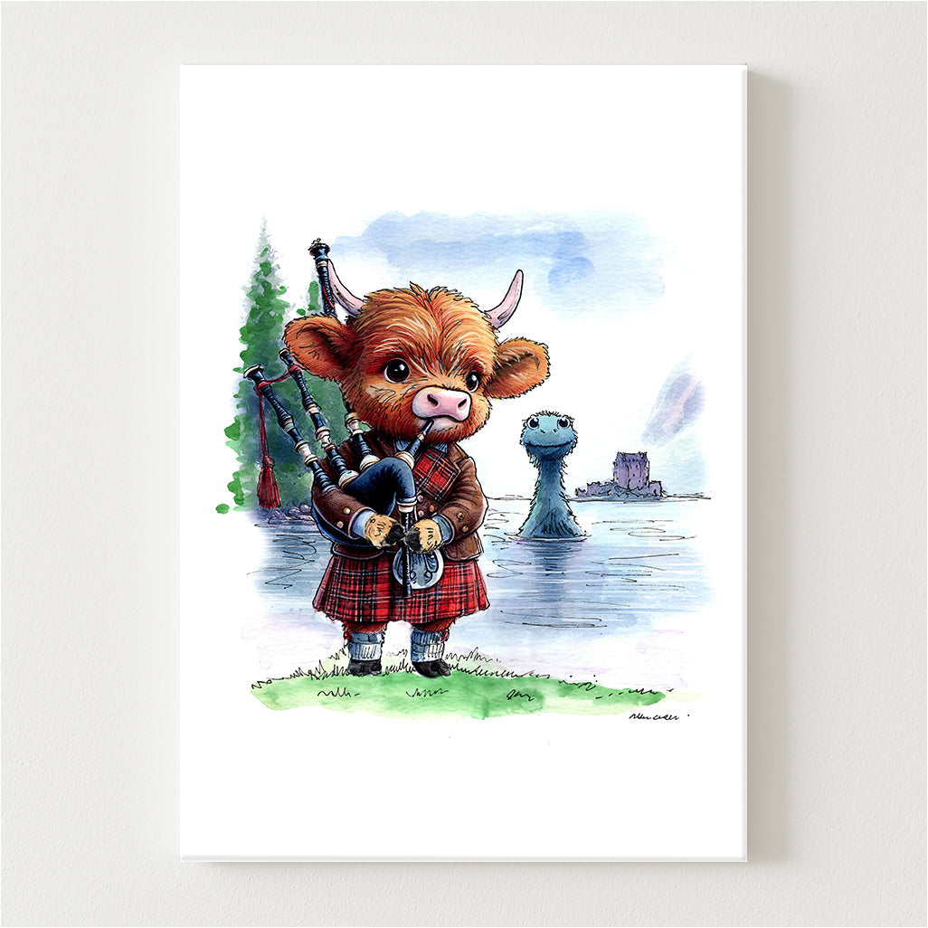 Wee Nessie Piper Canvas
