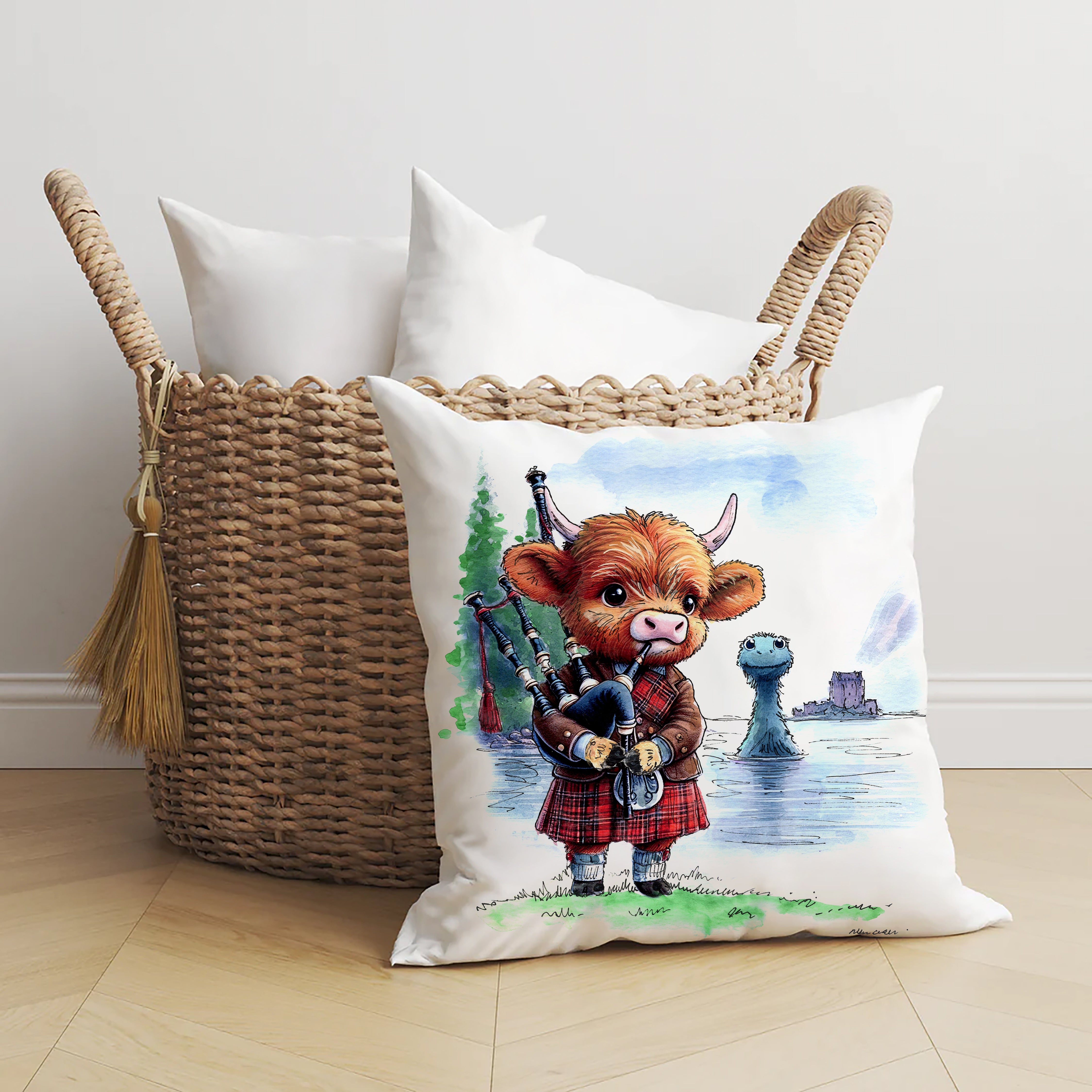 Wee Nessie Piper Cushion