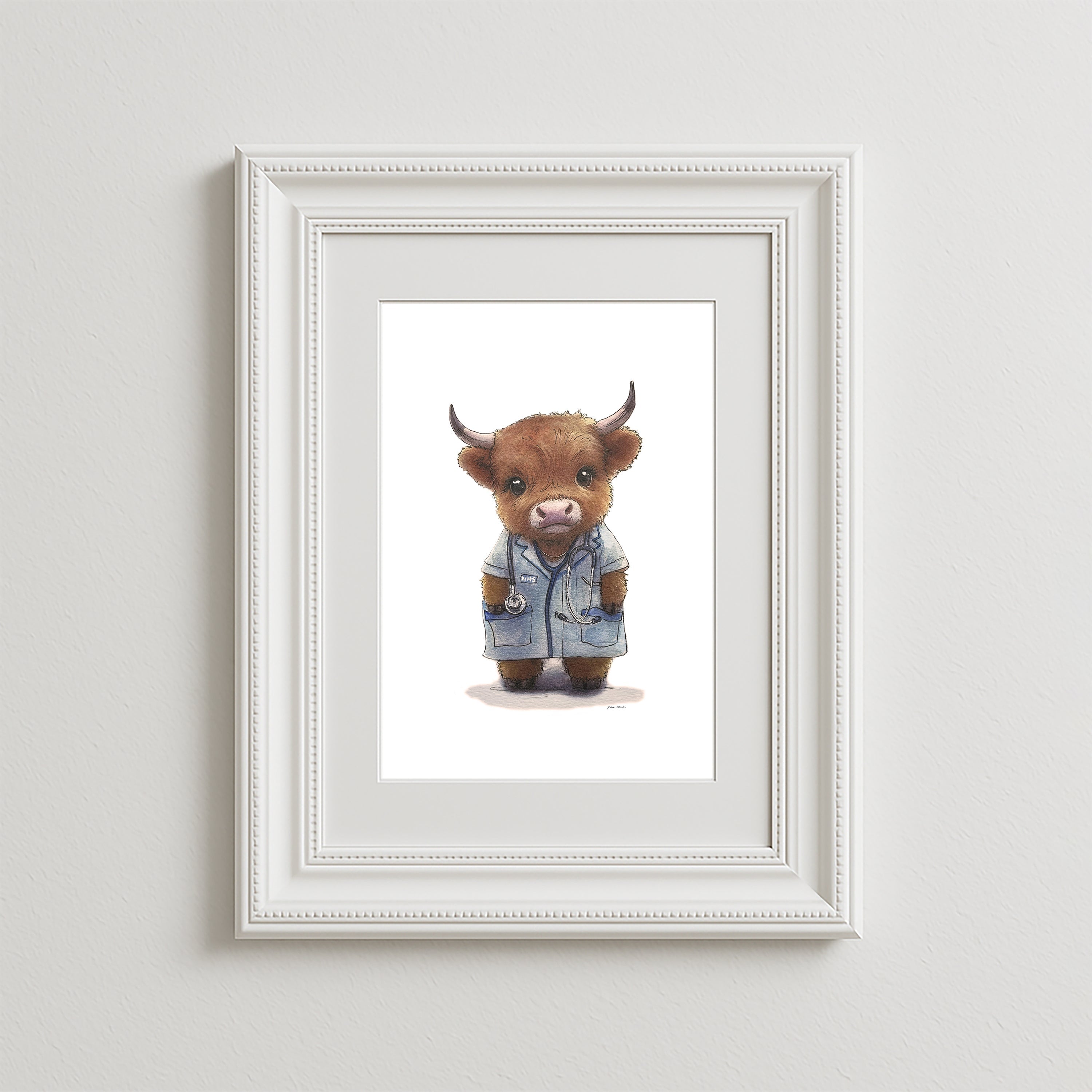 Wee Nurse Art Print