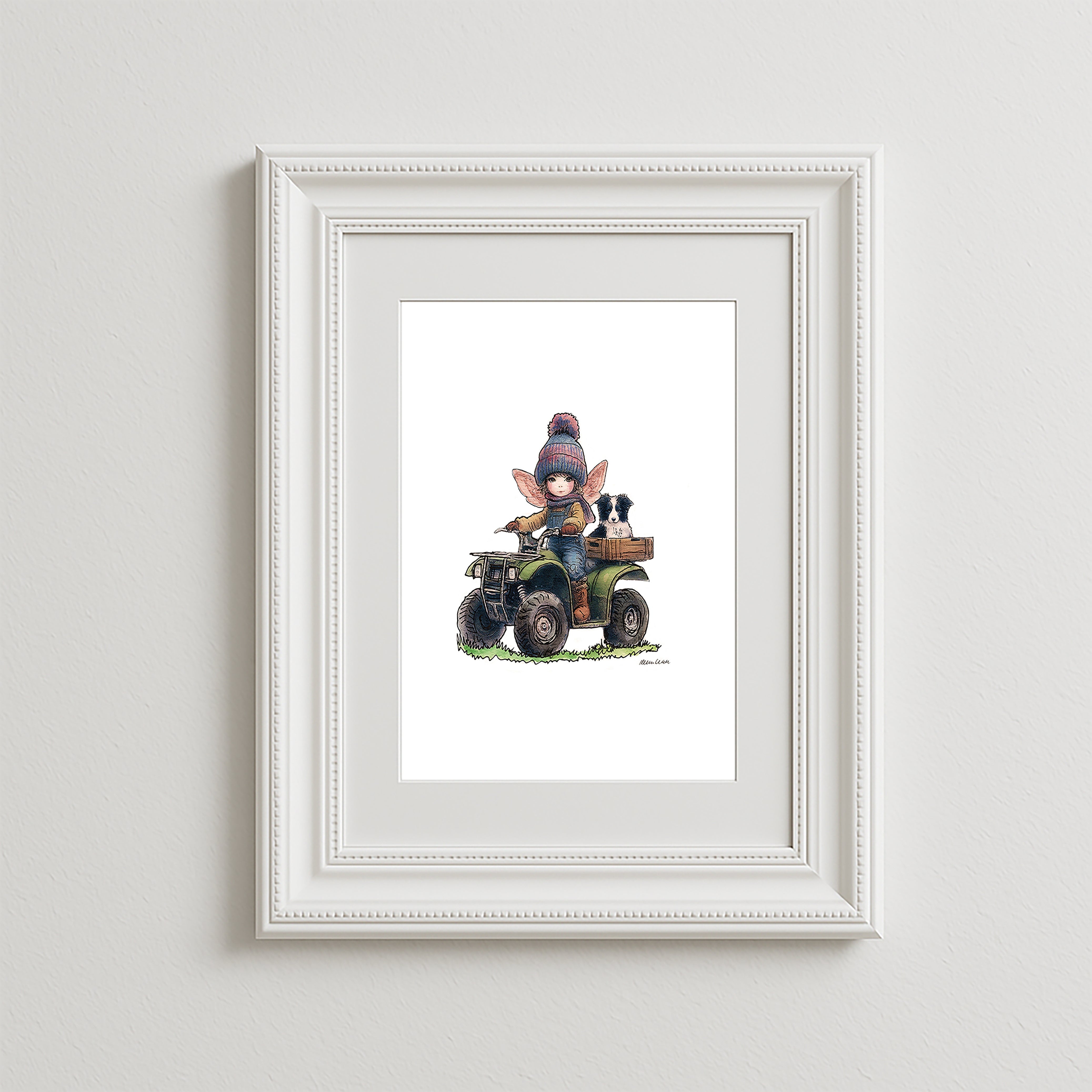 Wee Shepherdess Art Print