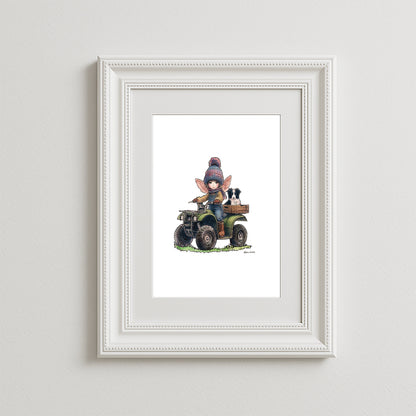 Wee Shepherdess Art Print