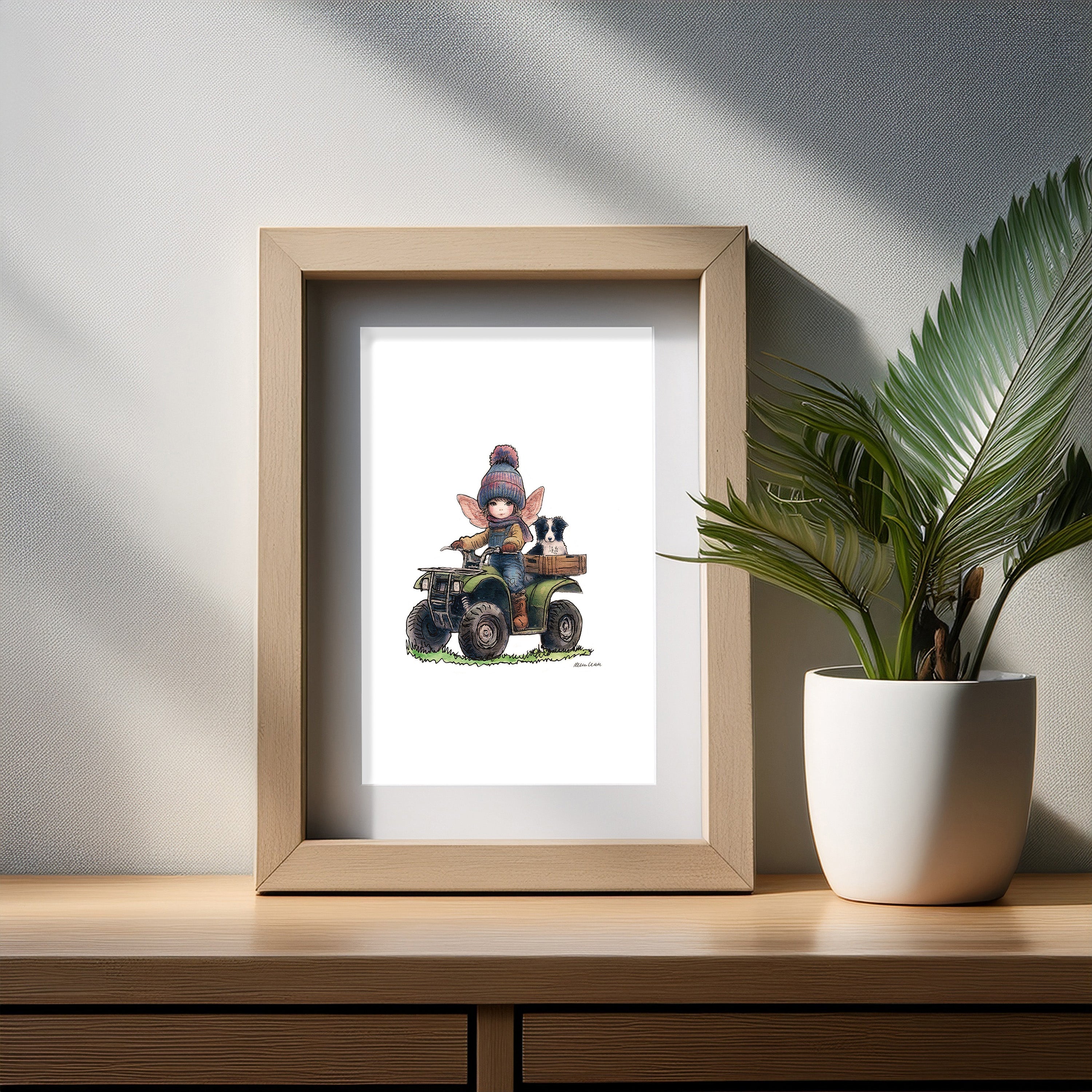 Wee Shepherdess Art Print