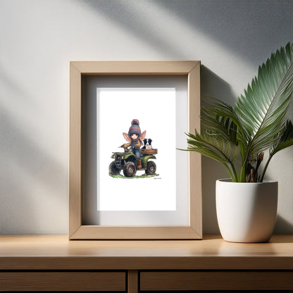 Wee Shepherdess Art Print