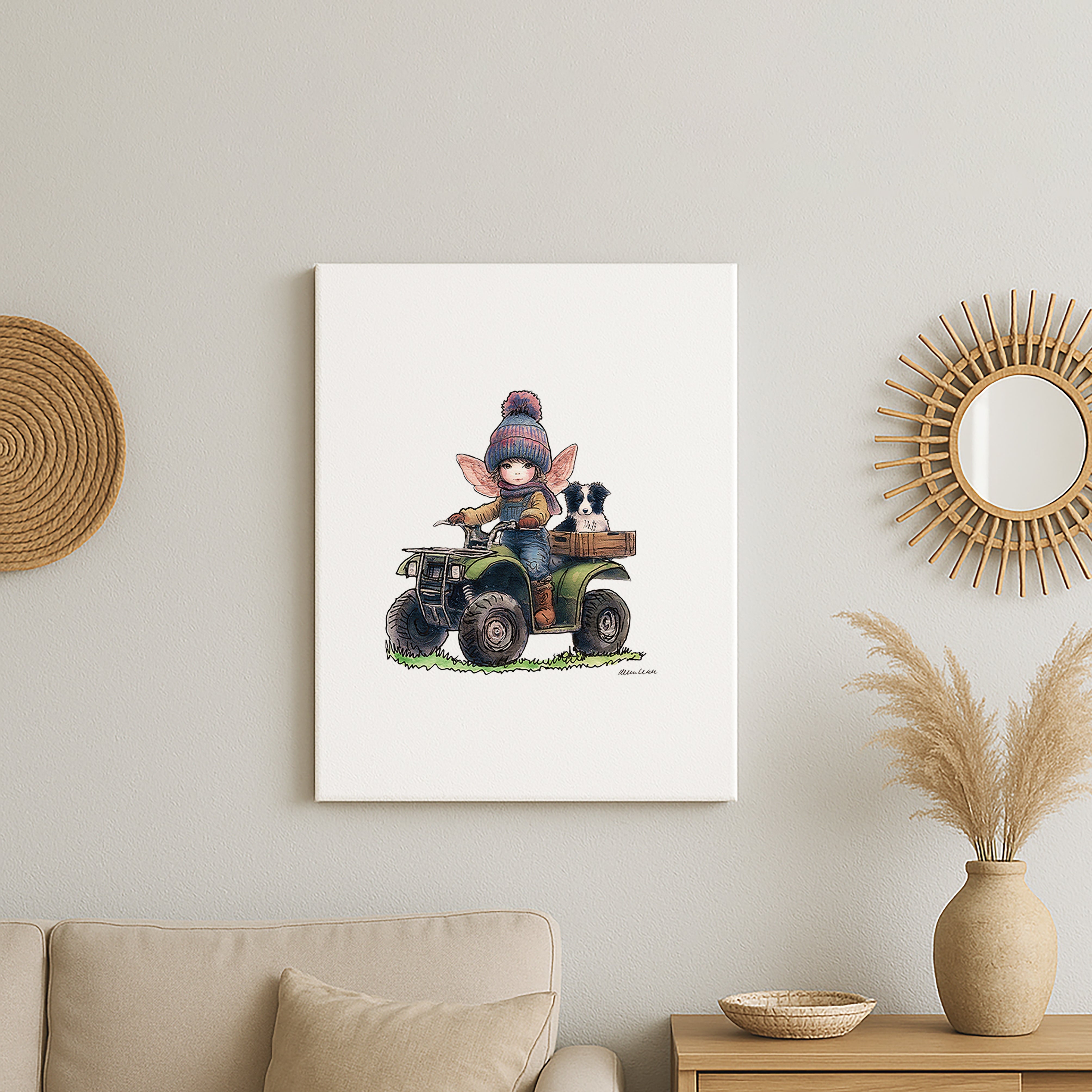 Wee Shepherdess Canvas