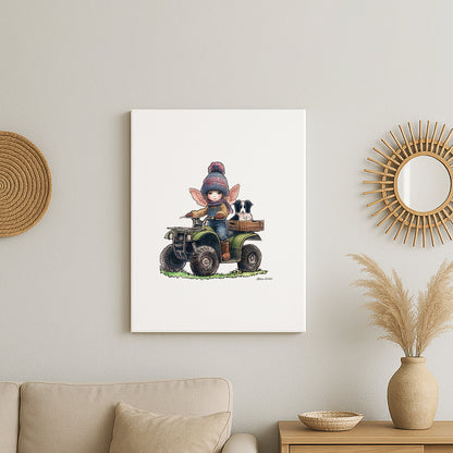 Wee Shepherdess Canvas