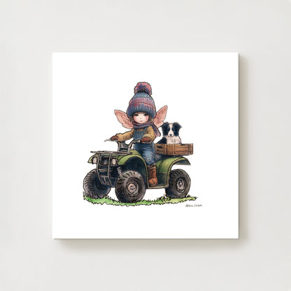 Wee Shepherdess Canvas