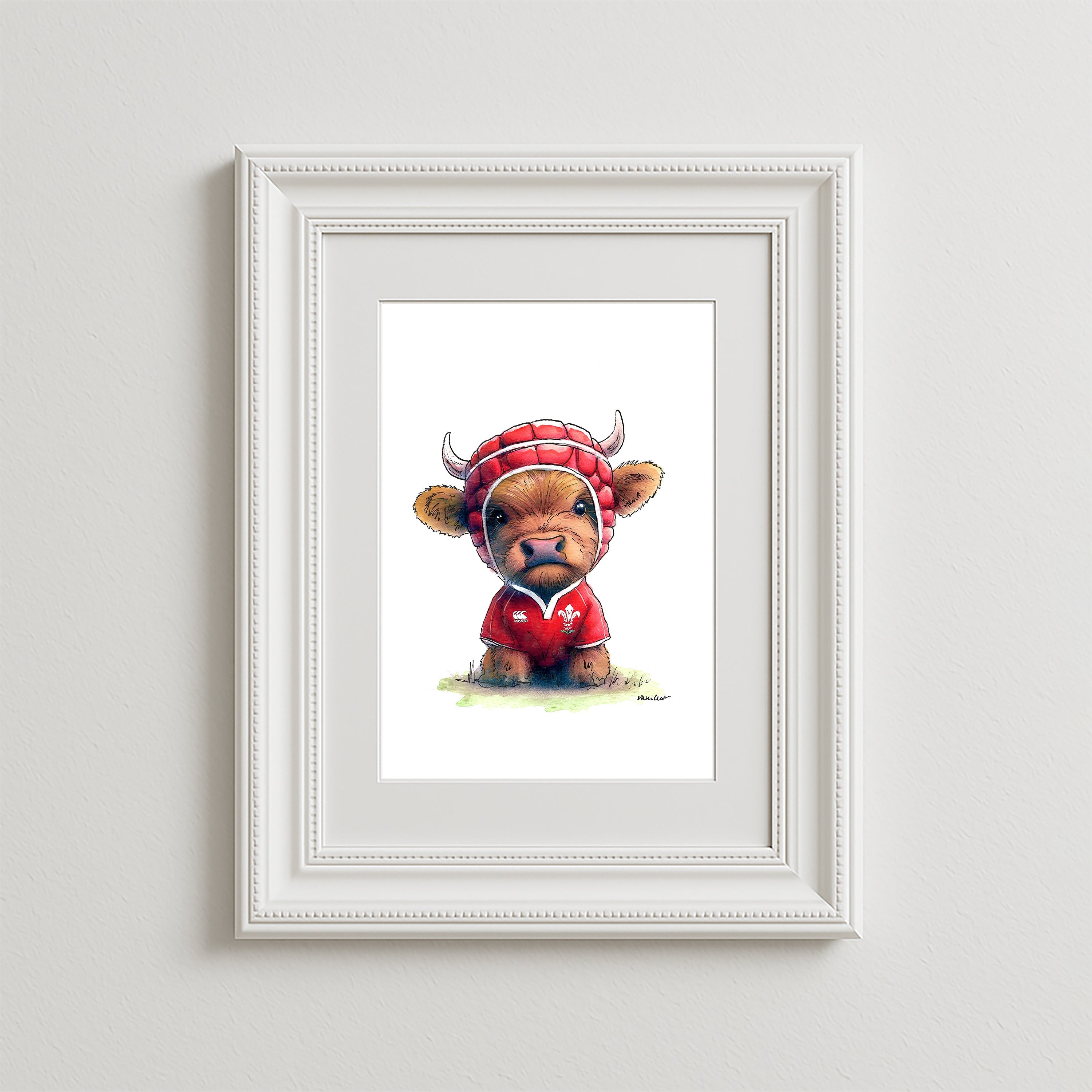 Wee Welsh Dragon Art Print
