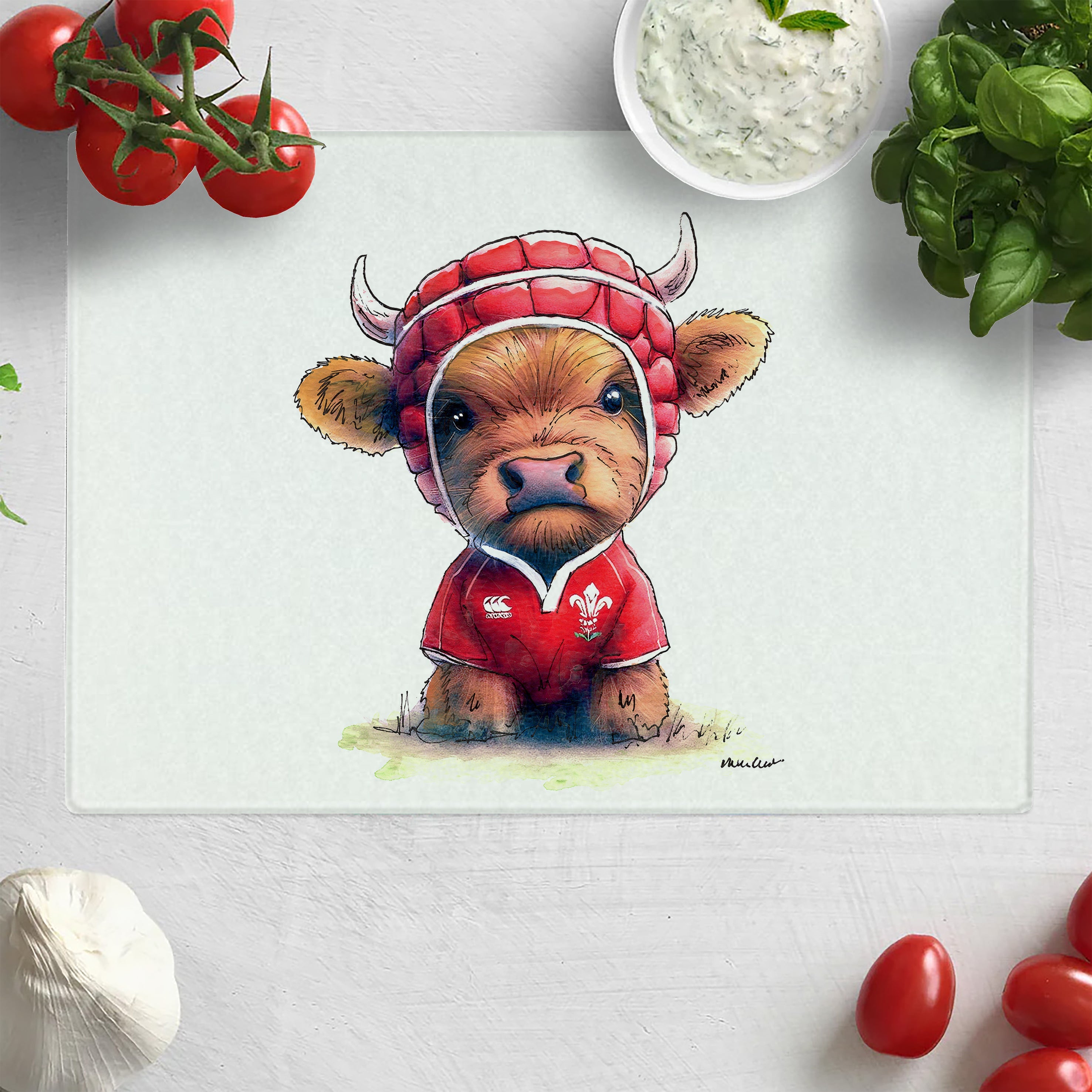 Wee Welsh Dragon Chopping Board